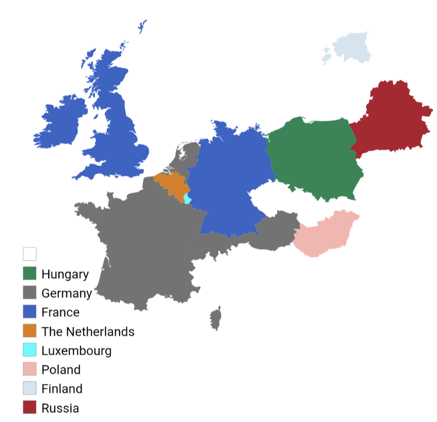 Every European countries favorite country r/mapporncirclejerk