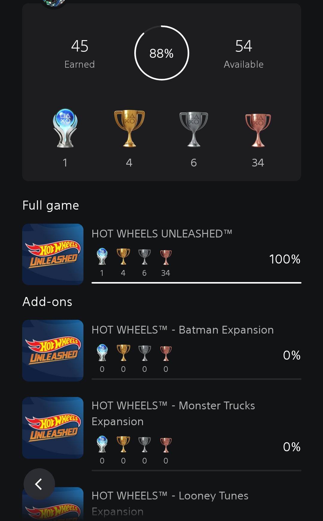 [ hot wheels unleashed ] this felt like a game I always wanted as a kid r/Trophies