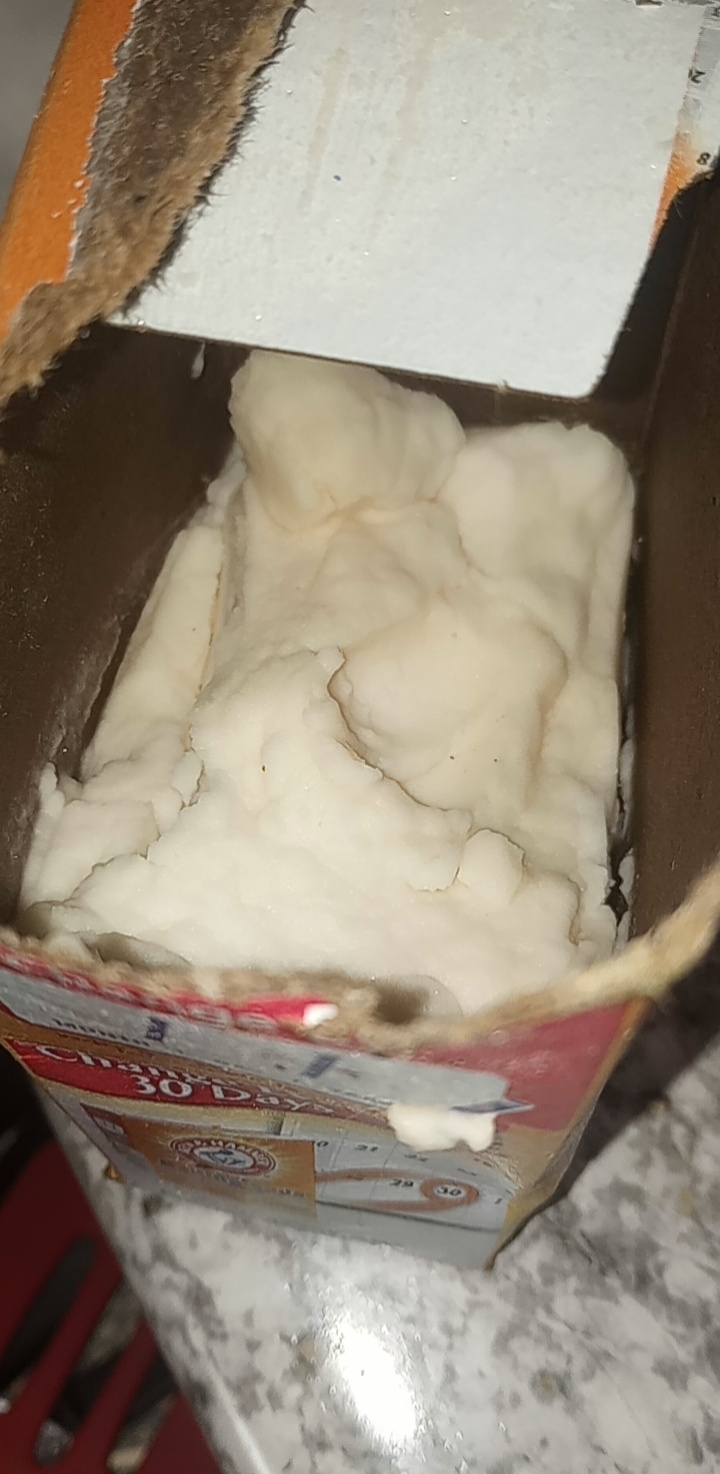 woke 2 leaking pipes, baking soda is a paste. should I keep this to use for cleaning? I hate