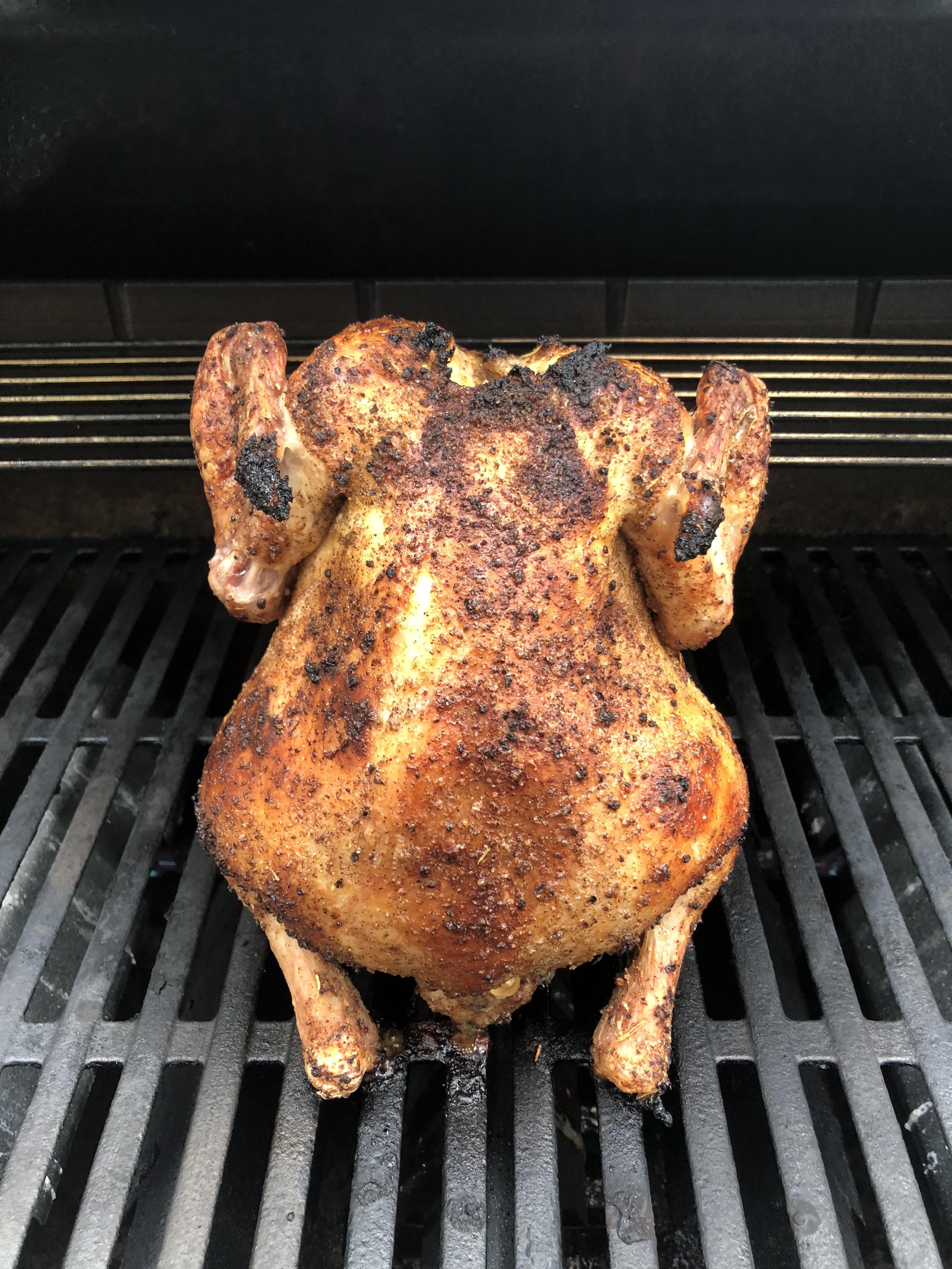 [Homemade] Beercan chicken with a tequila and lime rub r/food