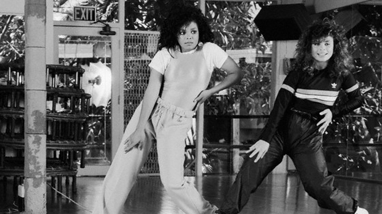 Jackson learning dance moves for the "Nasty" music video from