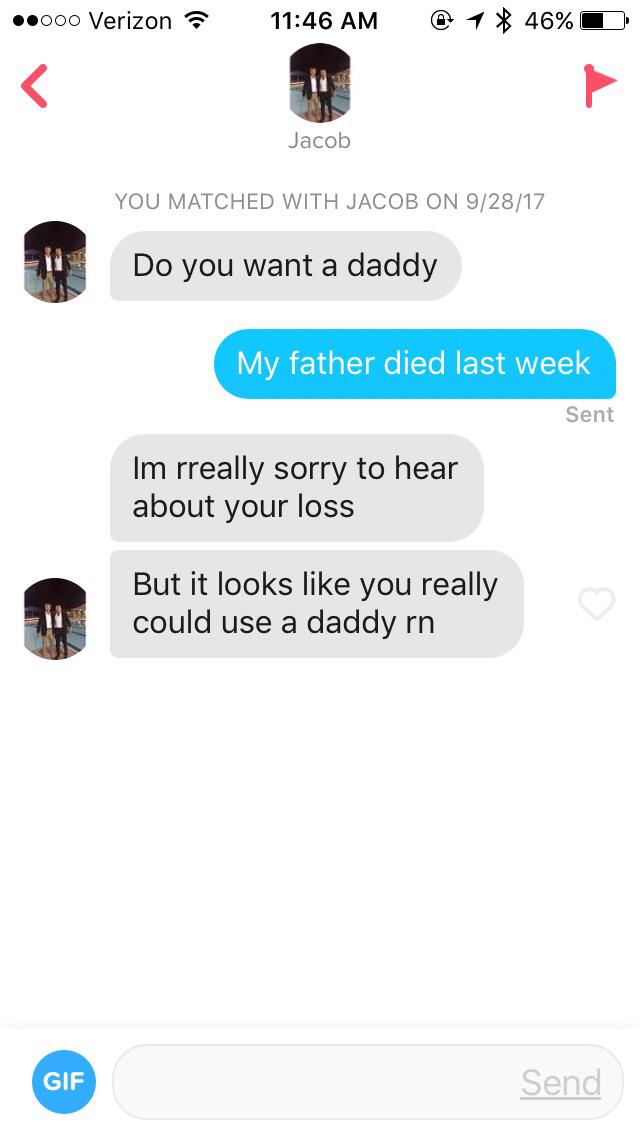 talk about daddy issues r/Tinder
