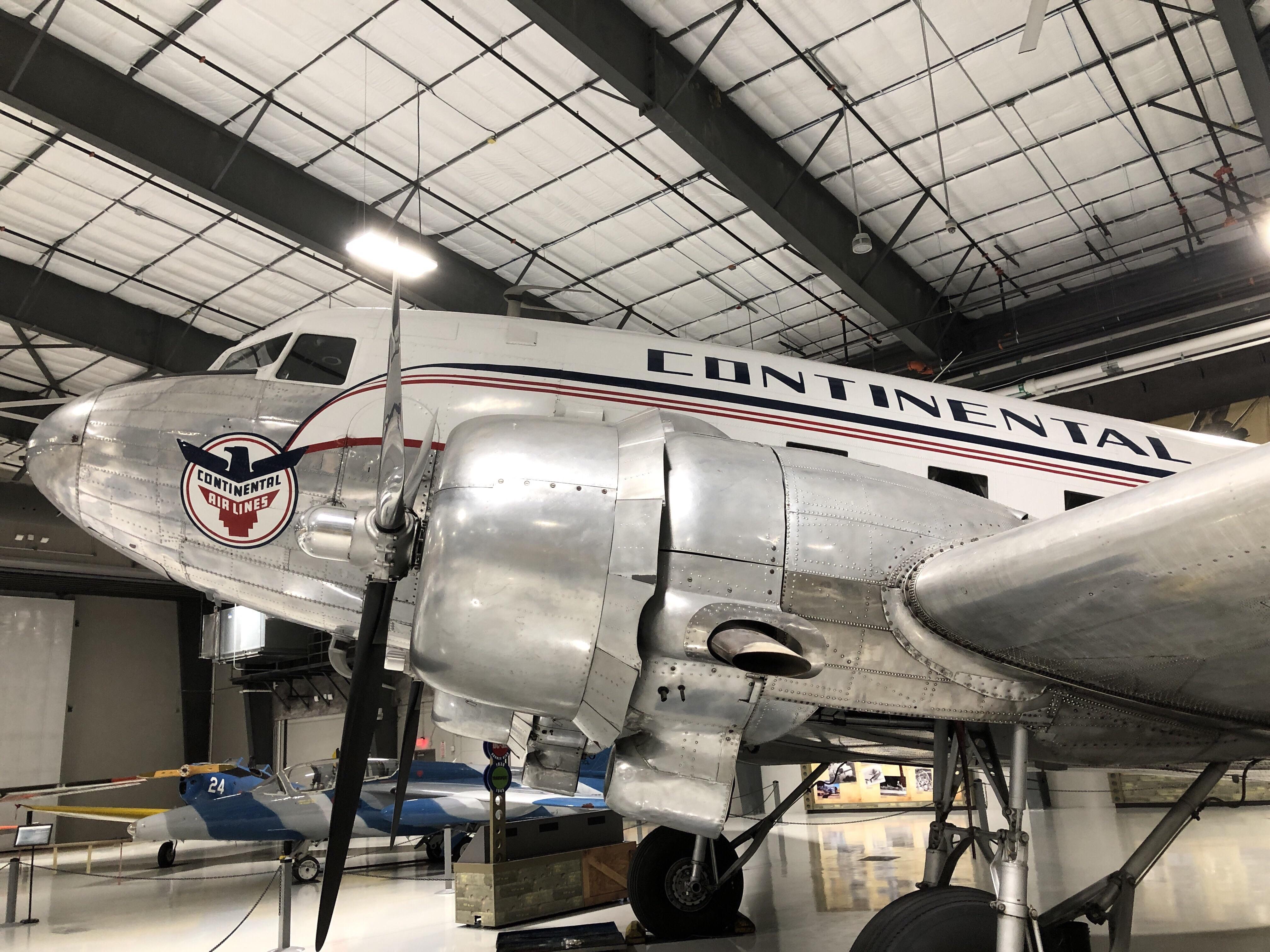 DC3 at the Houston museum of flight. aviation