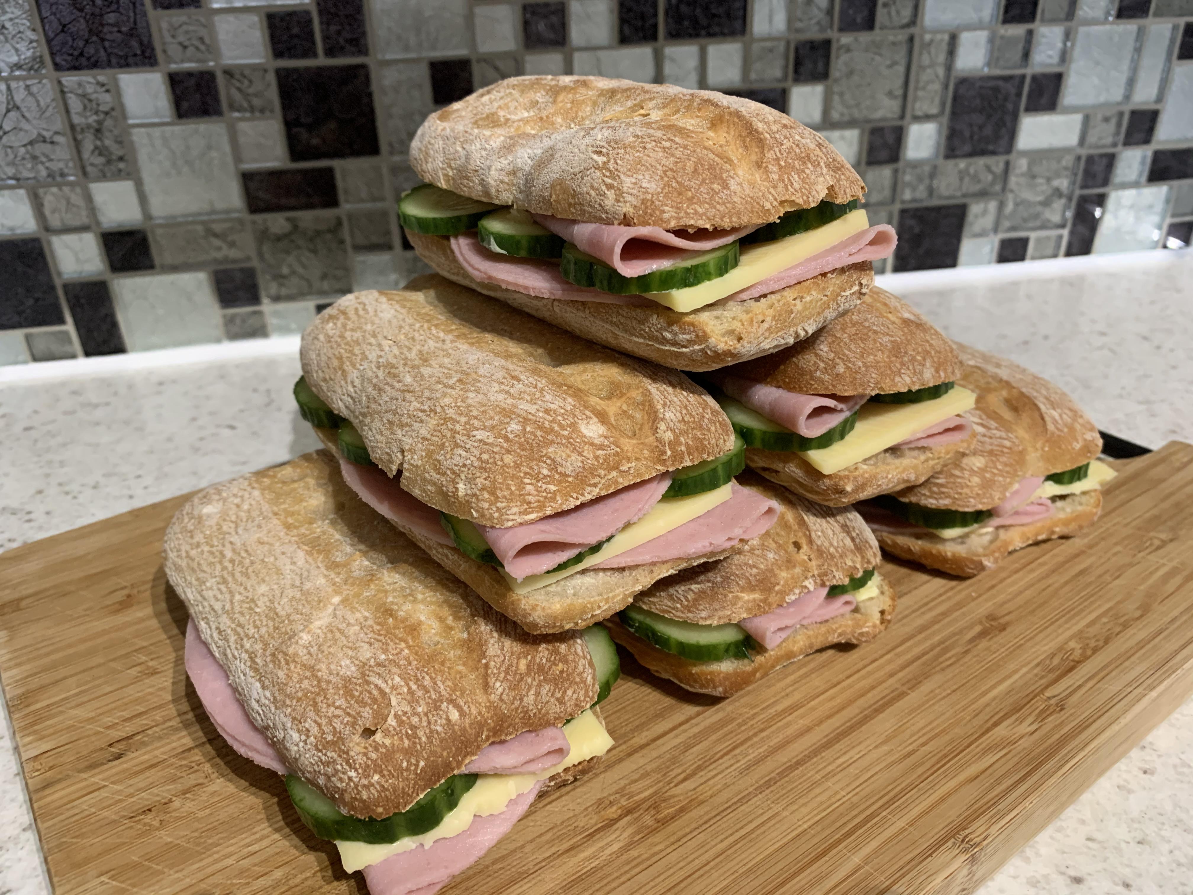 [Homemade] cheese and ham with cucumber sandwiches r/FoodPorn