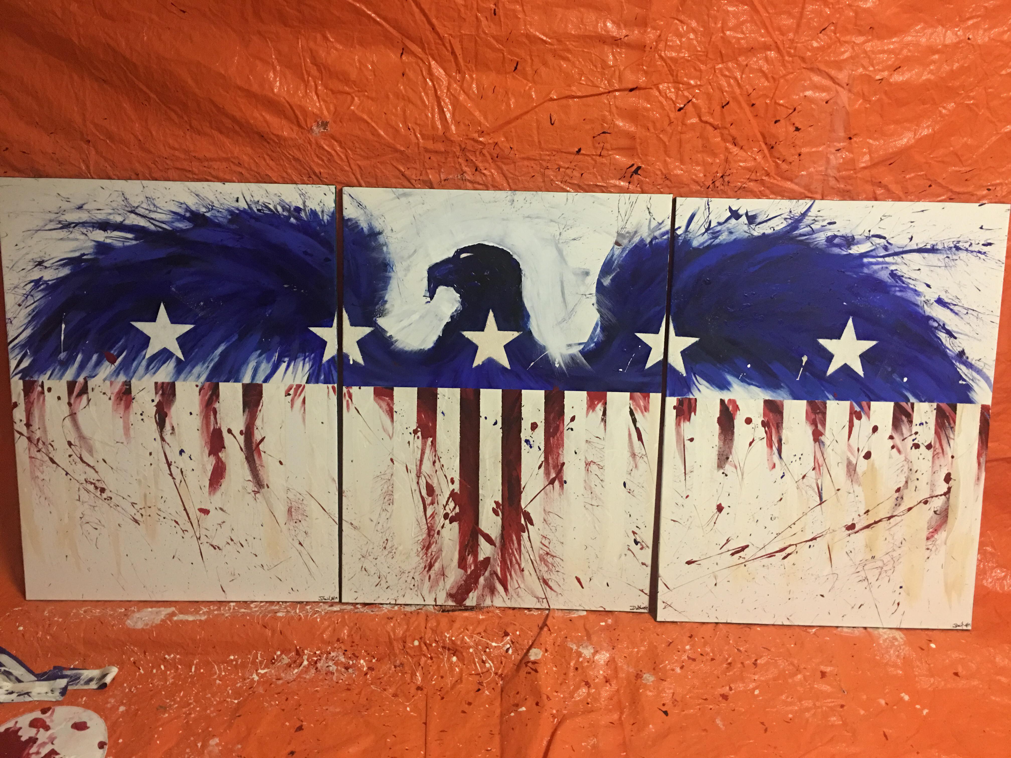 My first commissioned painting. I think this belongs here r/MURICA