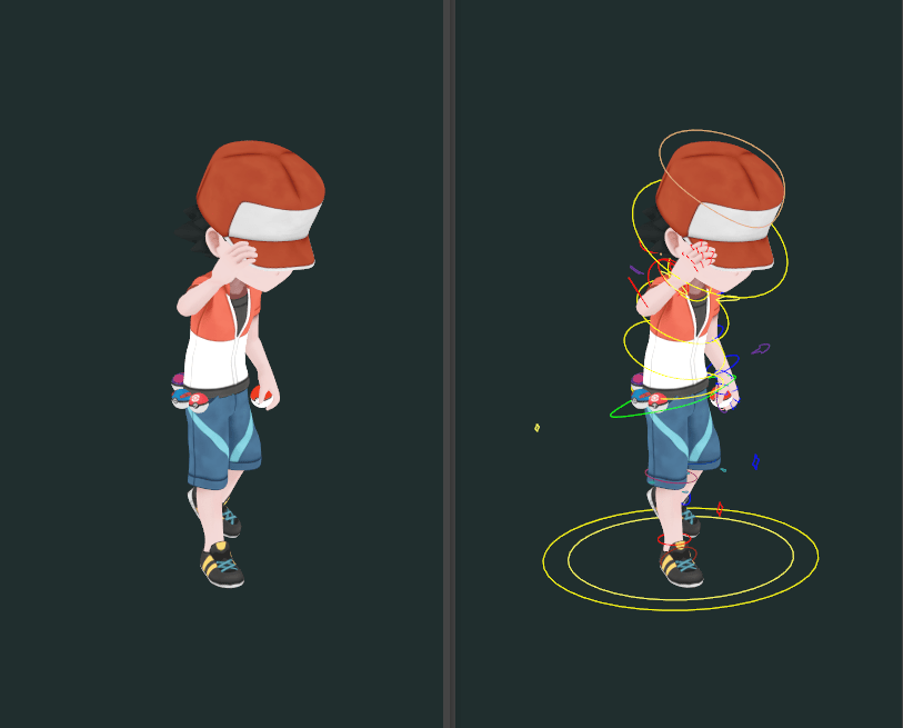 Working on some Red 3D animation, the rig is done! pokemon