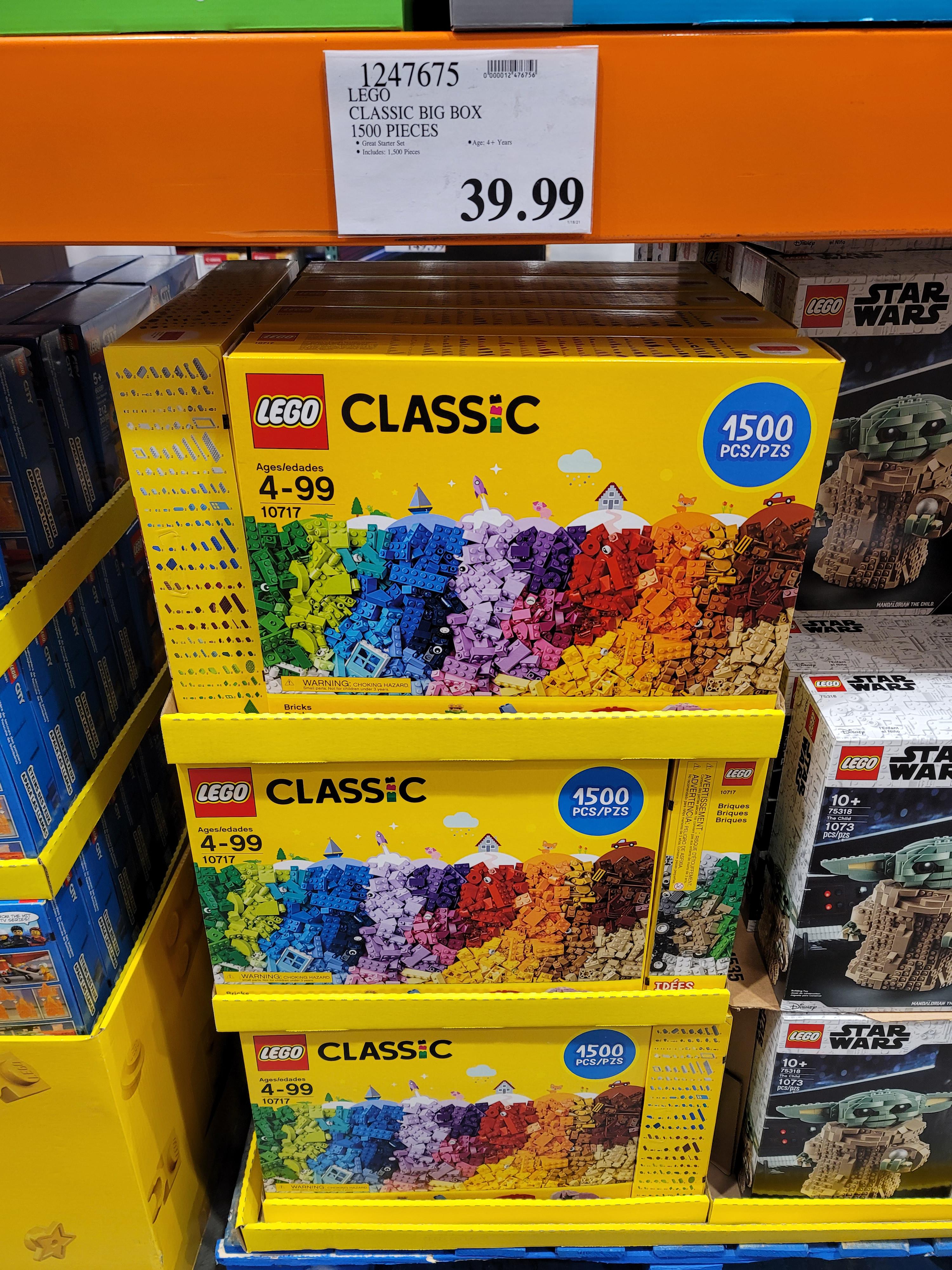 [Costco US] Lego Classic 1,500 piece. (10717) 39.99/ 33 off r/legodeal