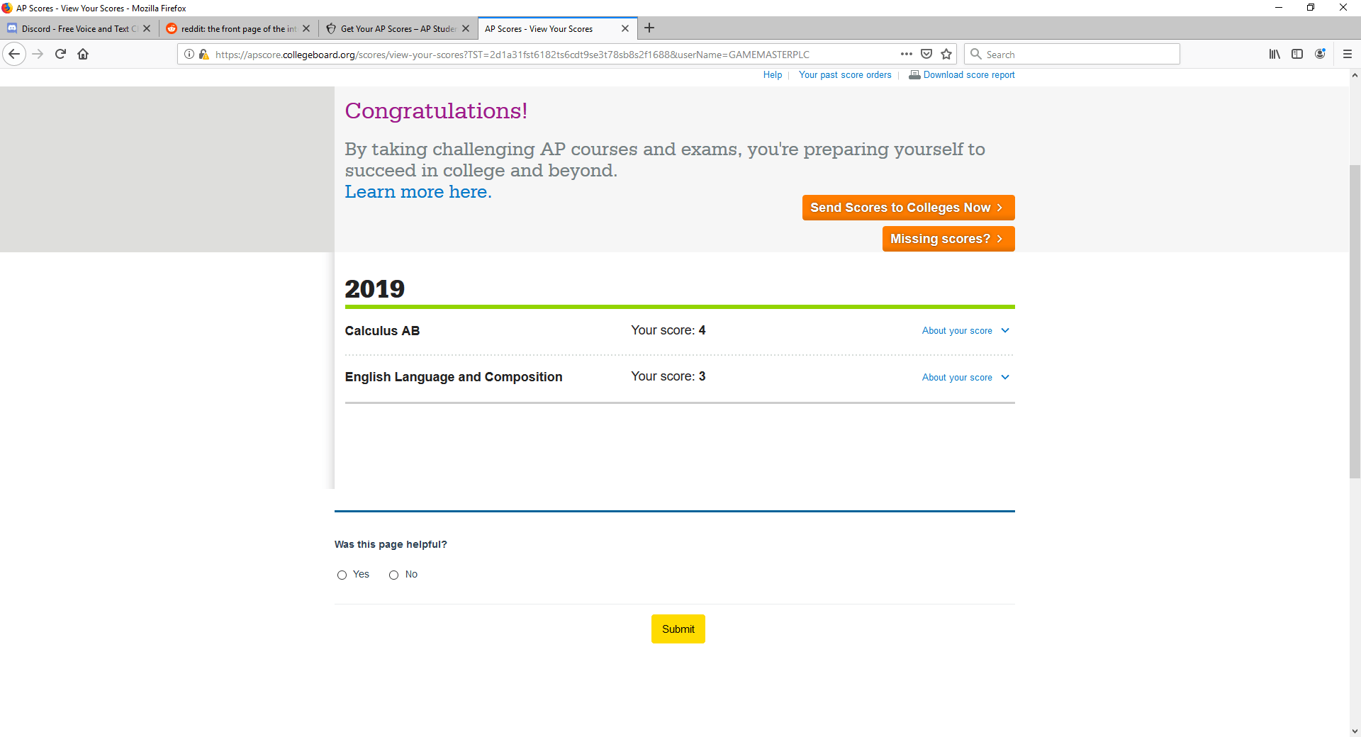 I Passed Two AP Exams r/APStudents