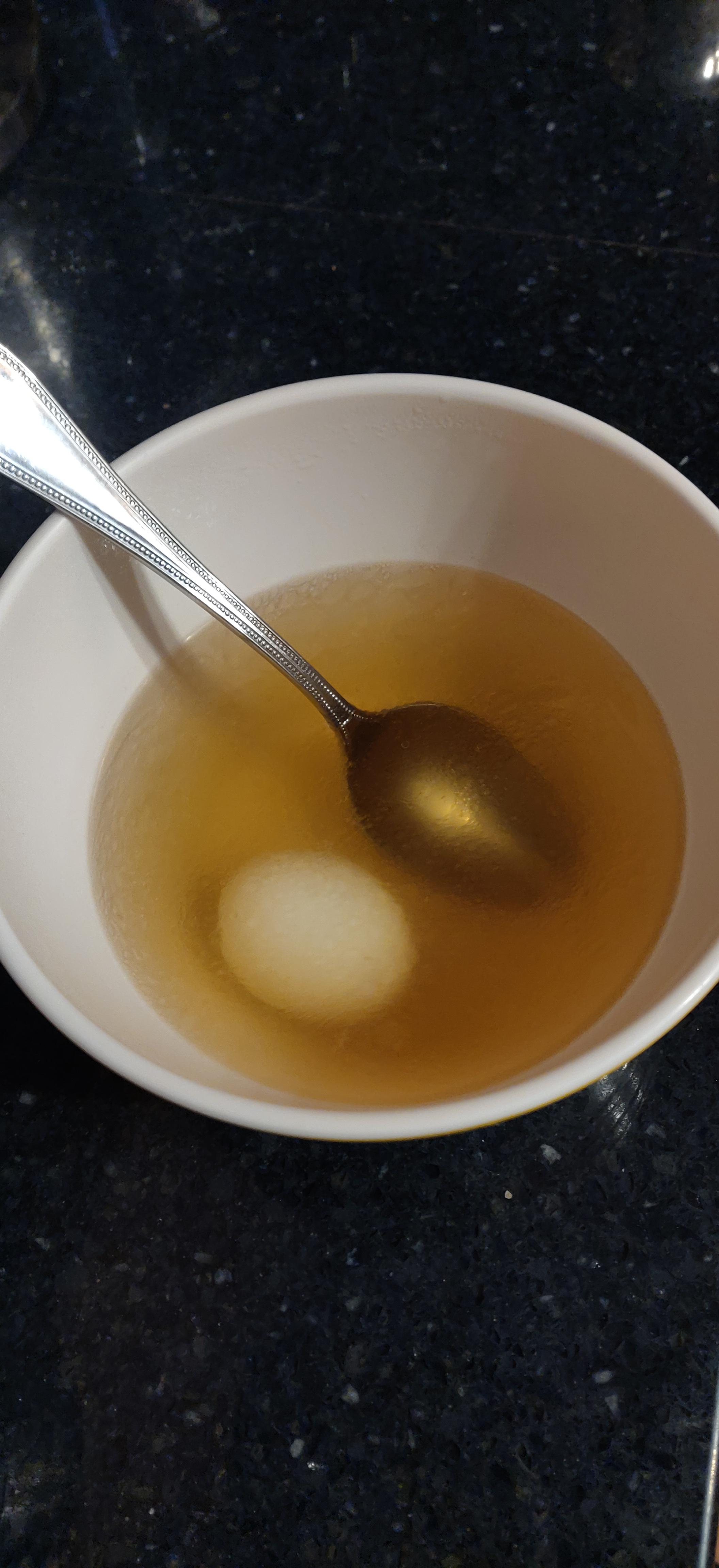 ADF 'meal' idea bouillon cube and boiled egg r/fasting