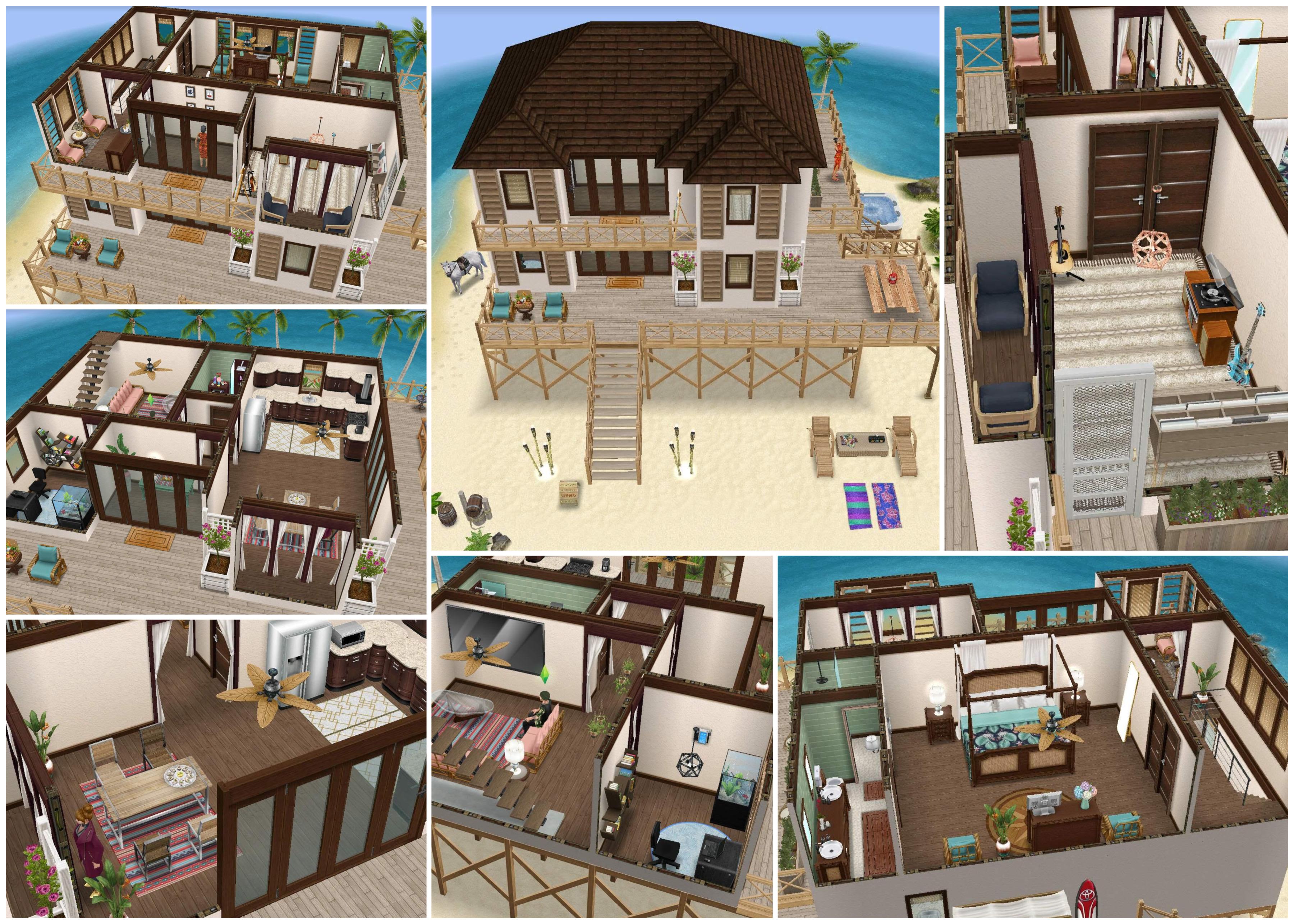 Finished my Island Villa house! Inspired by a Make2 design ) r