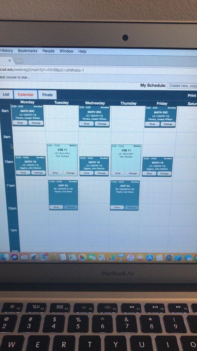 ucsd math 18 winter 2023 Can you guys give me your opinion on my schedule as an mathcs