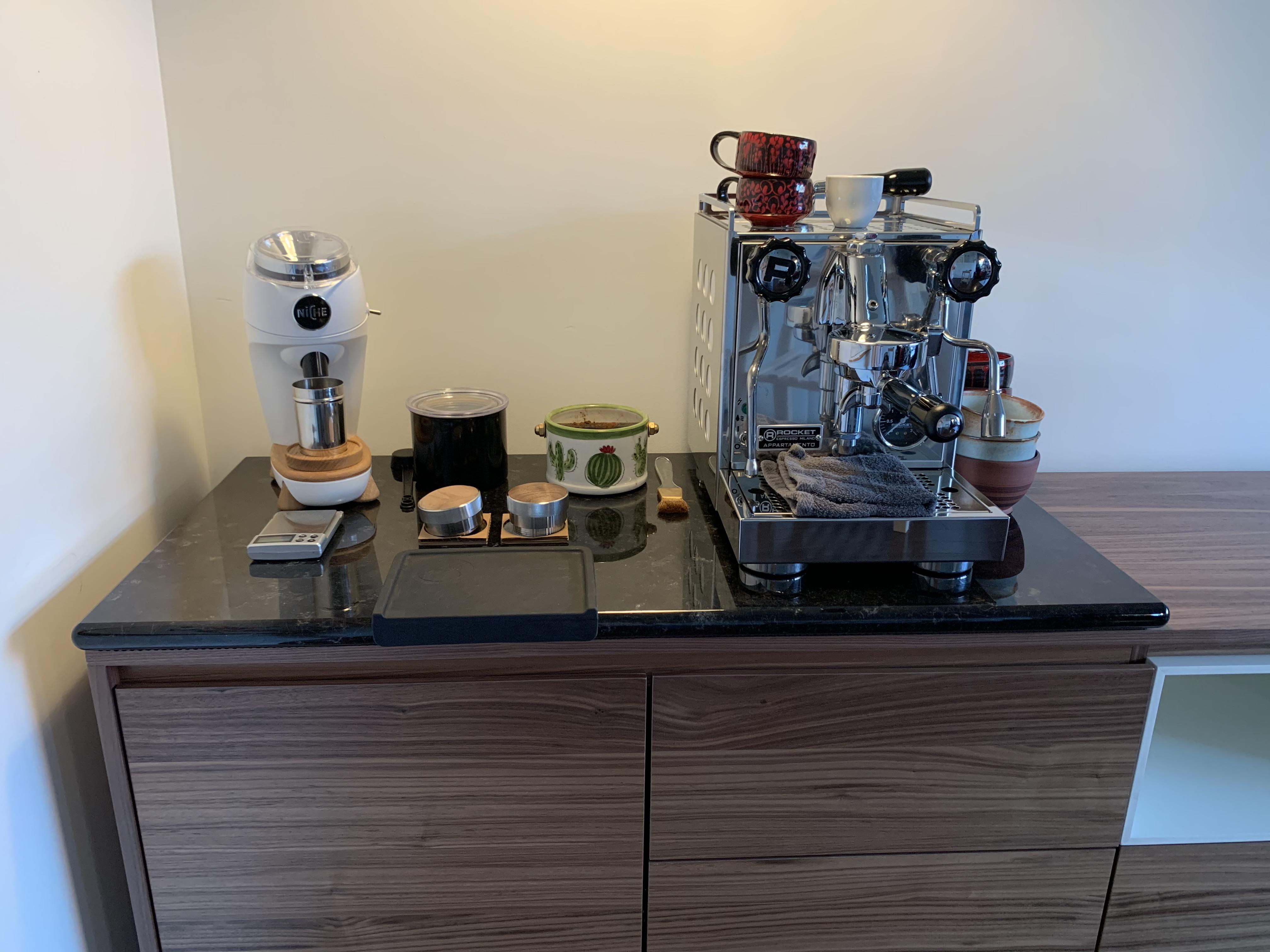 Our completed coffee station!! r/espresso