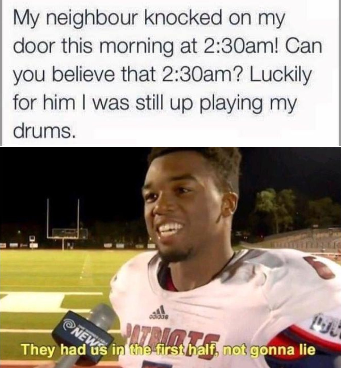 He was lucky that he wasn't sleeping r/memes