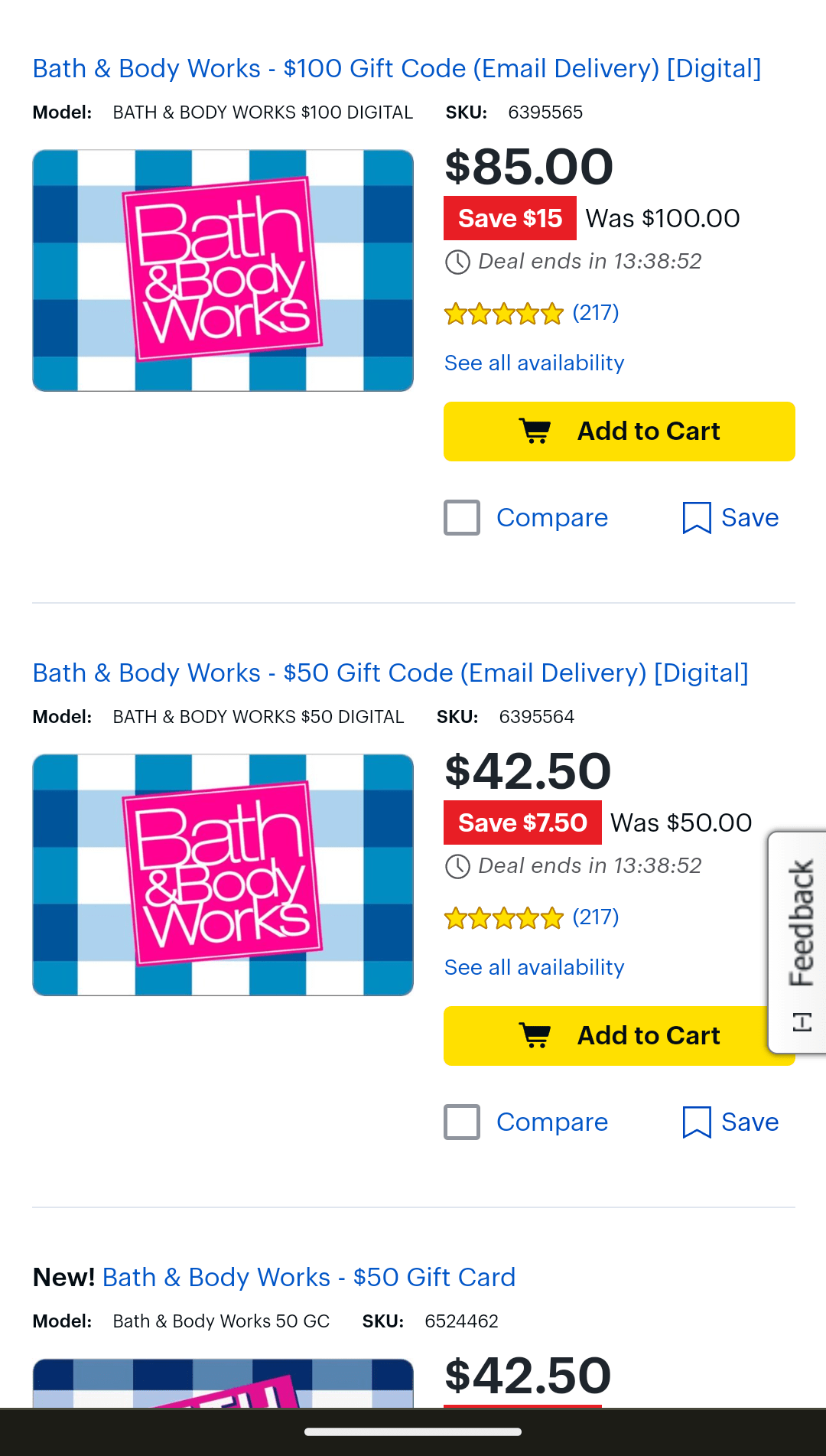 15 Off bath and body works gift card at best buy r/bathandbodyworks