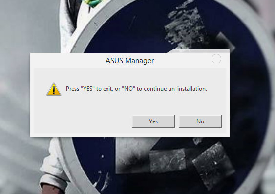 Use to have Asus parts on my computer. Went to uninstall all Asus
