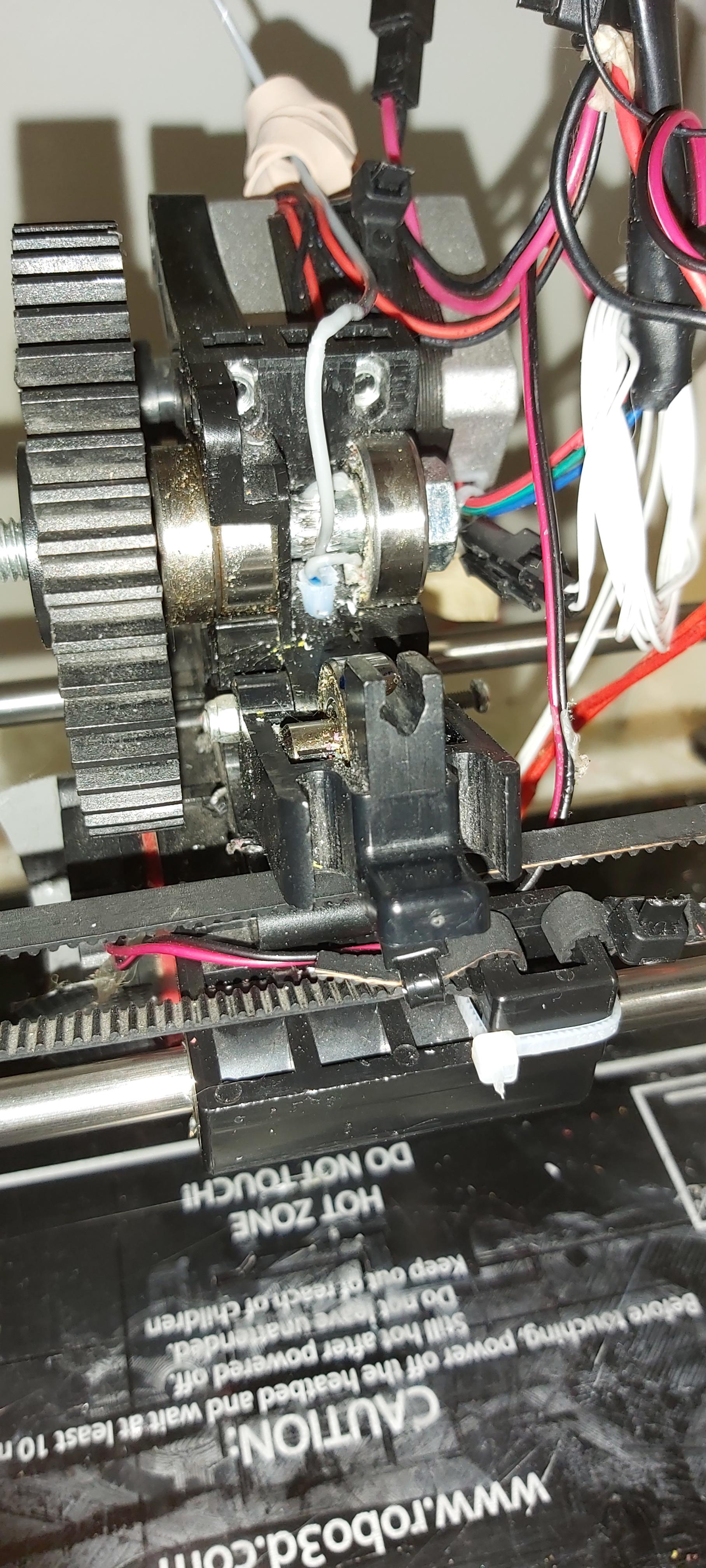 TPU curling around hobb gear FixMyPrint