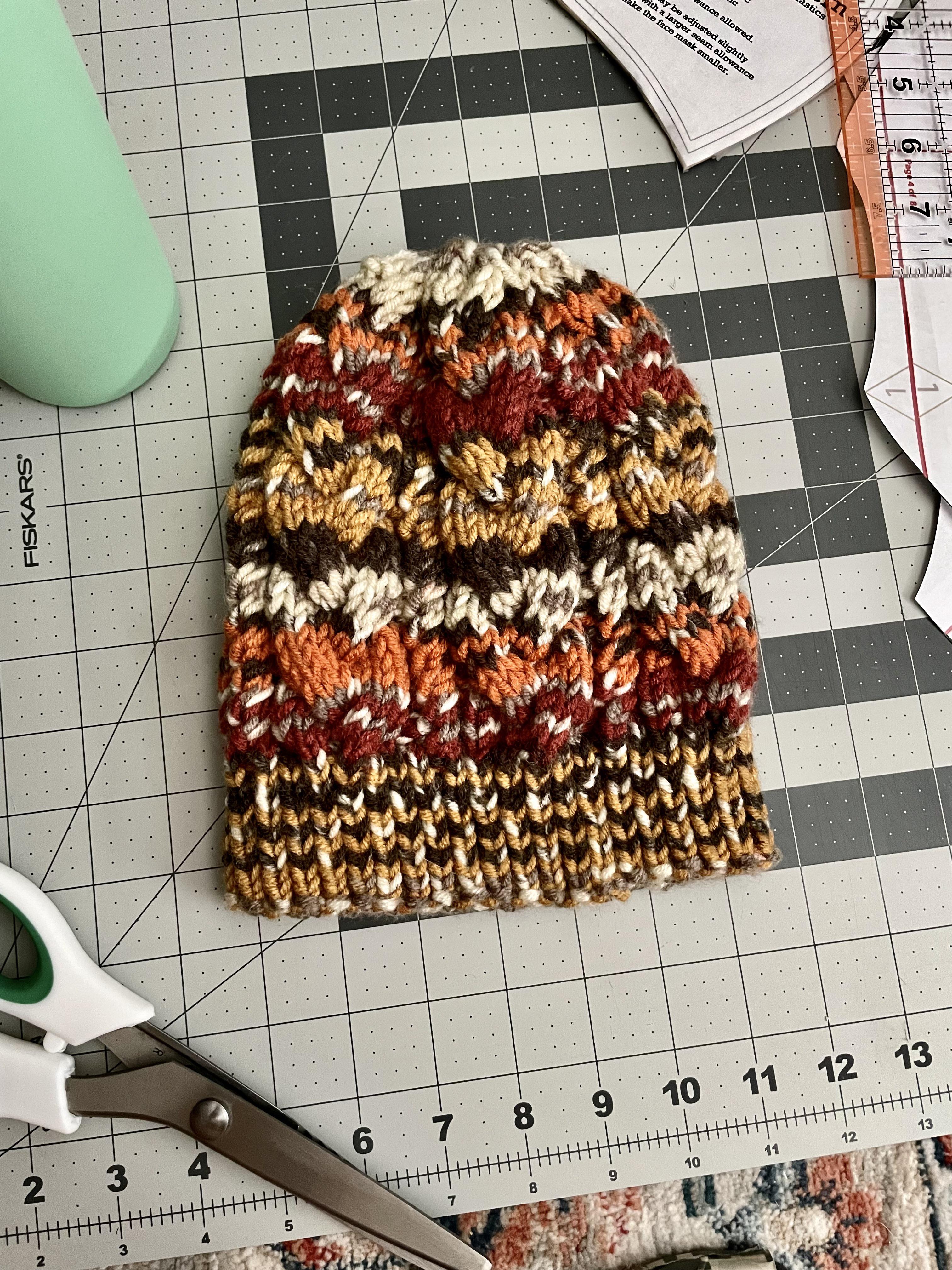 Maybe not the best yarn for the pattern, but I was asked for “Manly