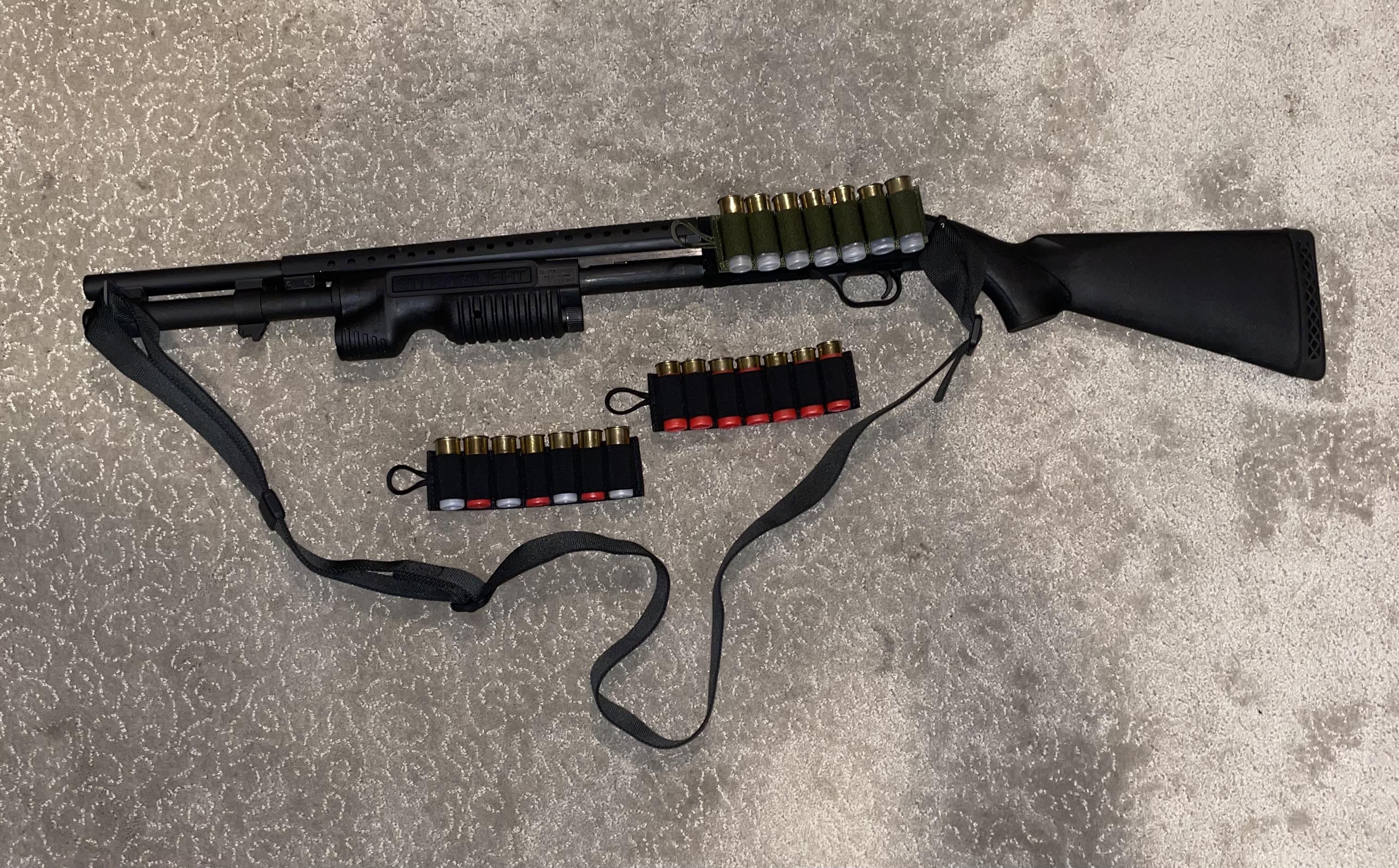 Mossberg 590 a1 + sling , light , and shotgun cards r/Shotguns
