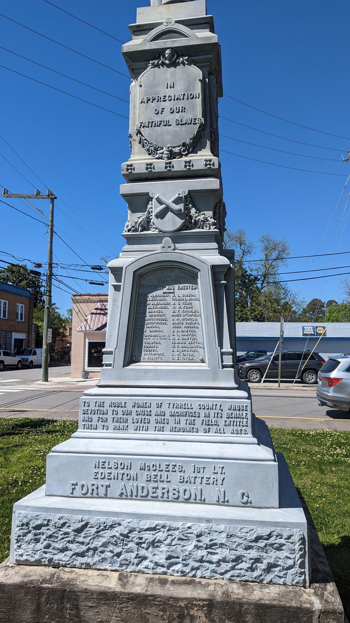 Confederate statue in Columbia, NC r/NorthCarolina