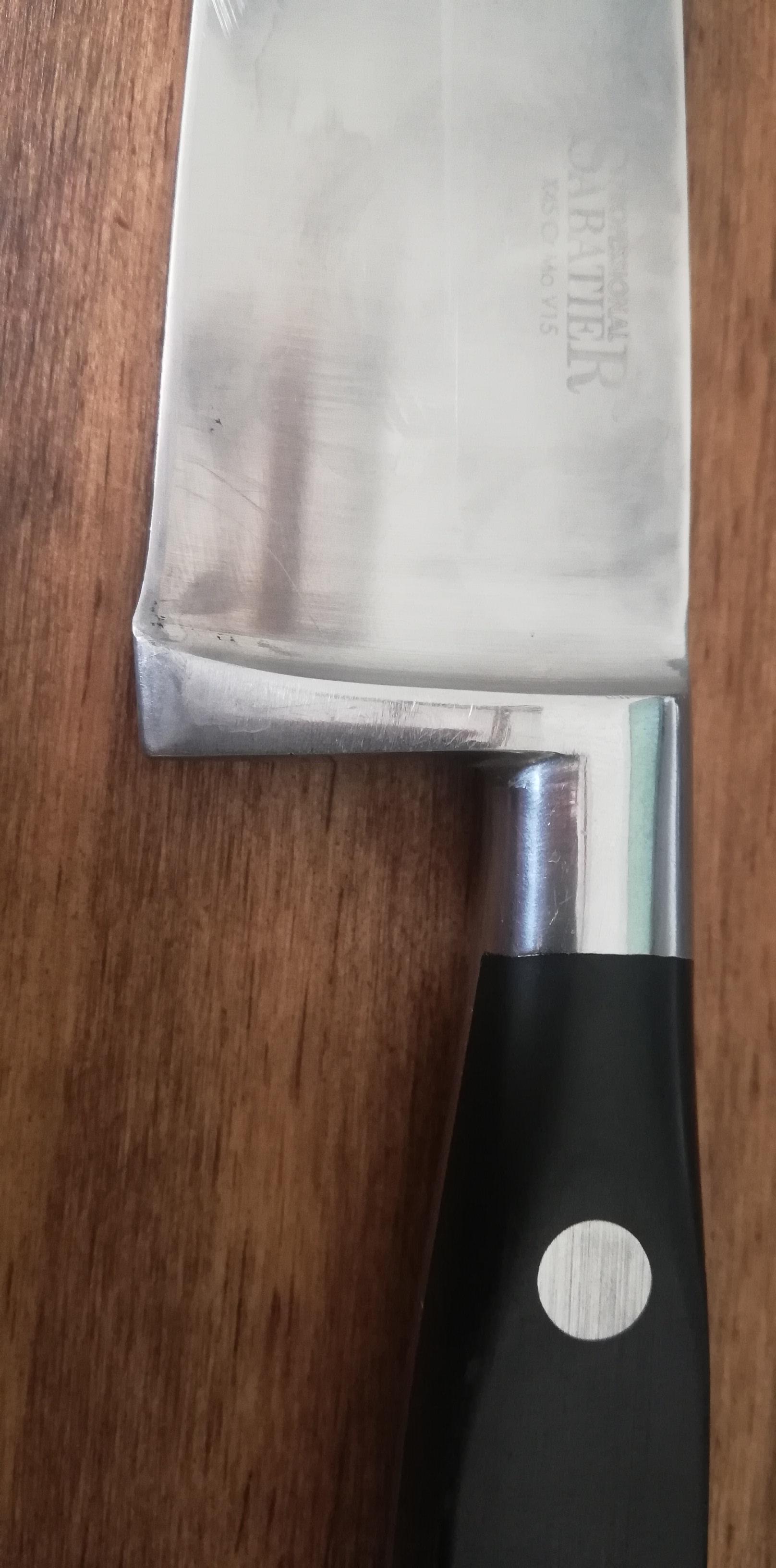 I've sharpened my knife beyond the bolster and now the blade doesn't