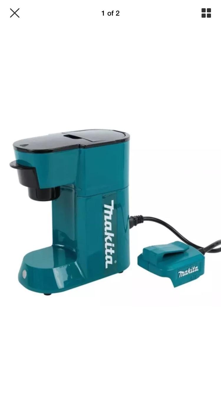 Apparently Makita make an 18V liIon coffee machine. r/mildlyinteresting