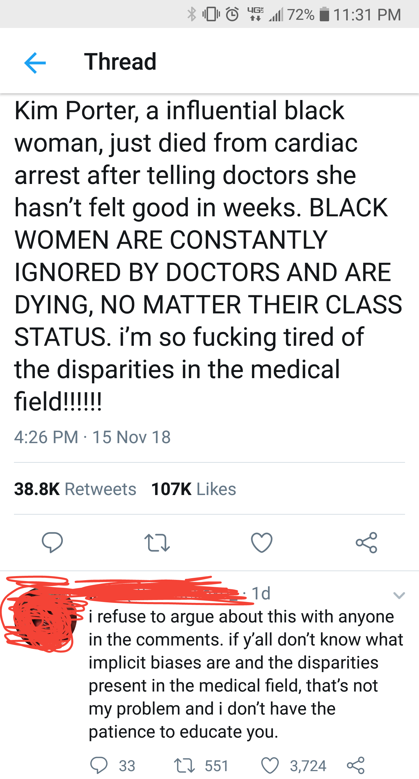 Its not my job to educate you on this thing that I think is important