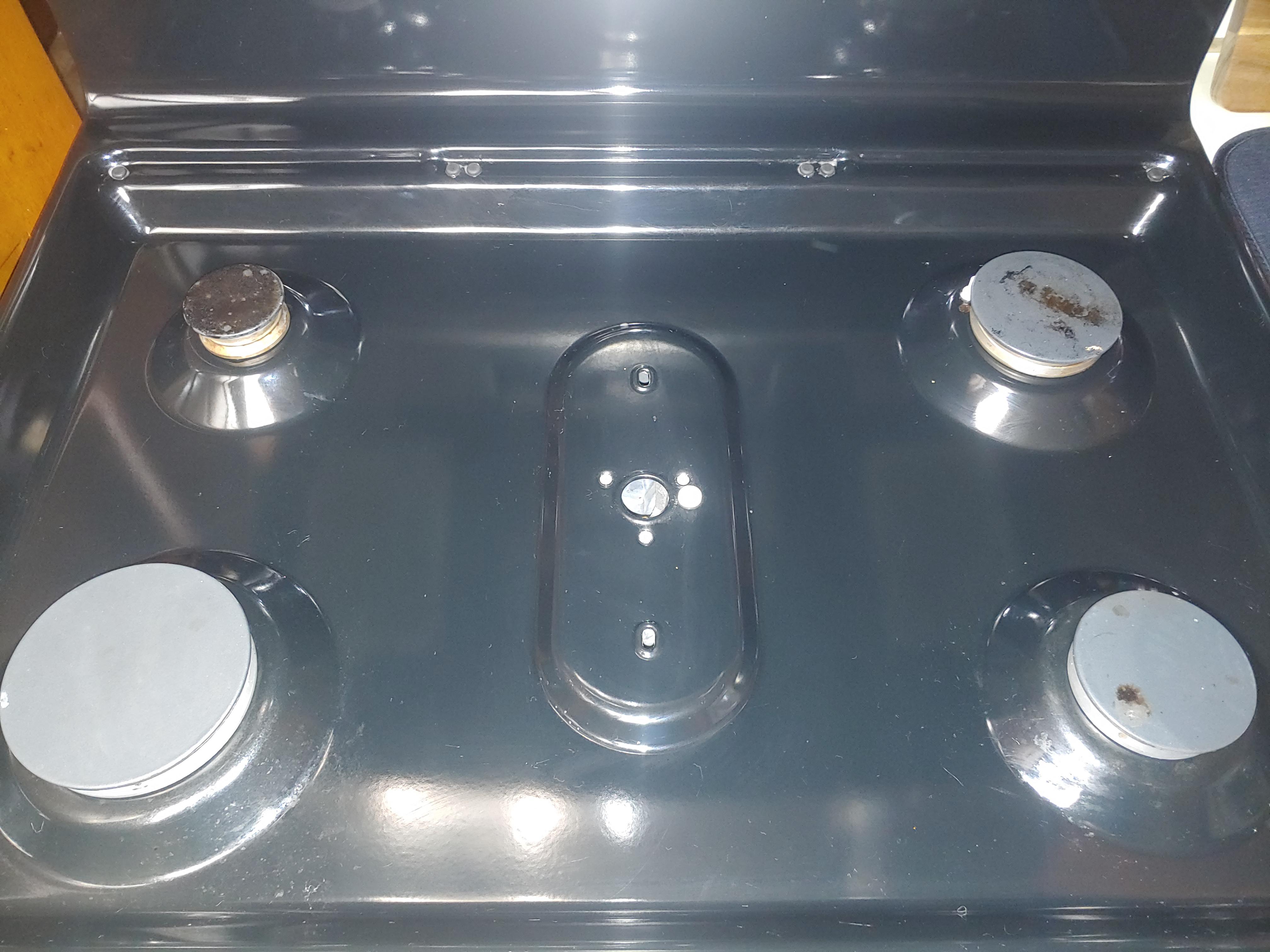 How do I clean these burner covers to get the burn marks off? r