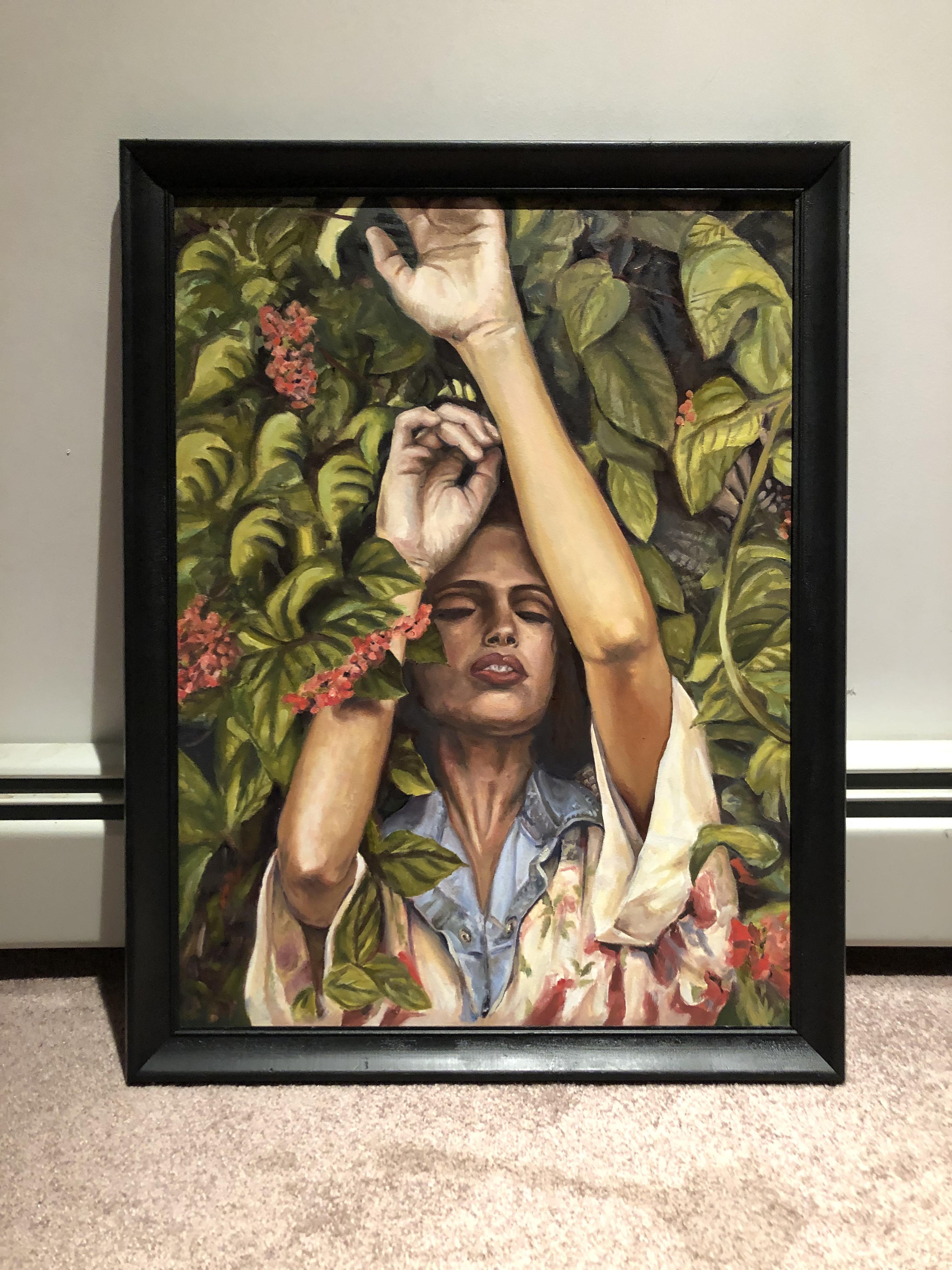 I finally finished my painting and built a frame for it! r/painting