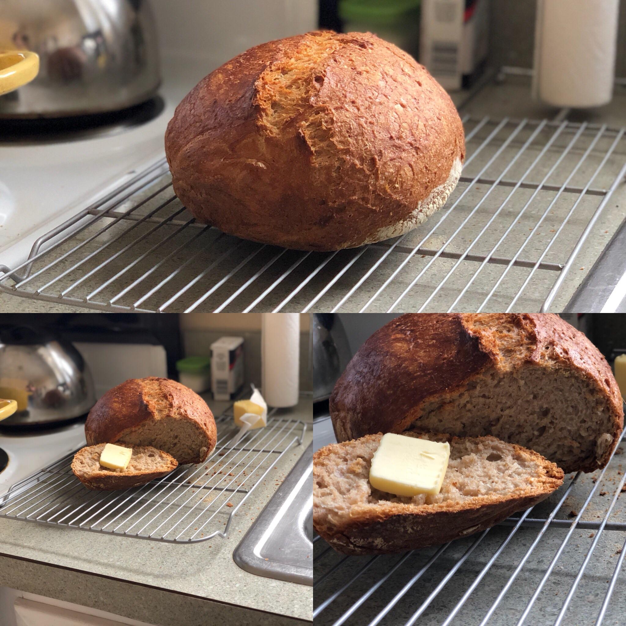 [Homemade] Whole wheat bread from the book “Flour Water Salt Yeast” r