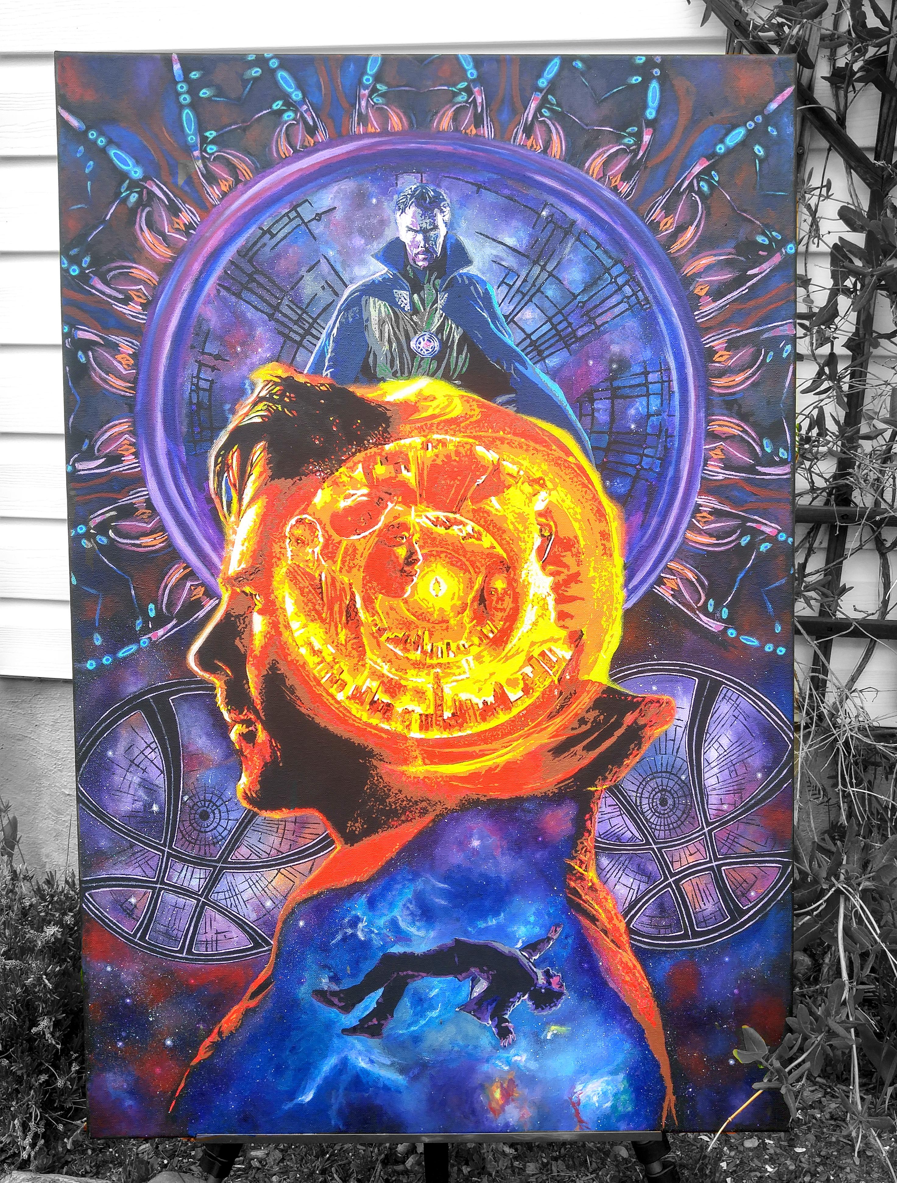 Dr. Strange painting! Just finished this fun commission. Acrylic on