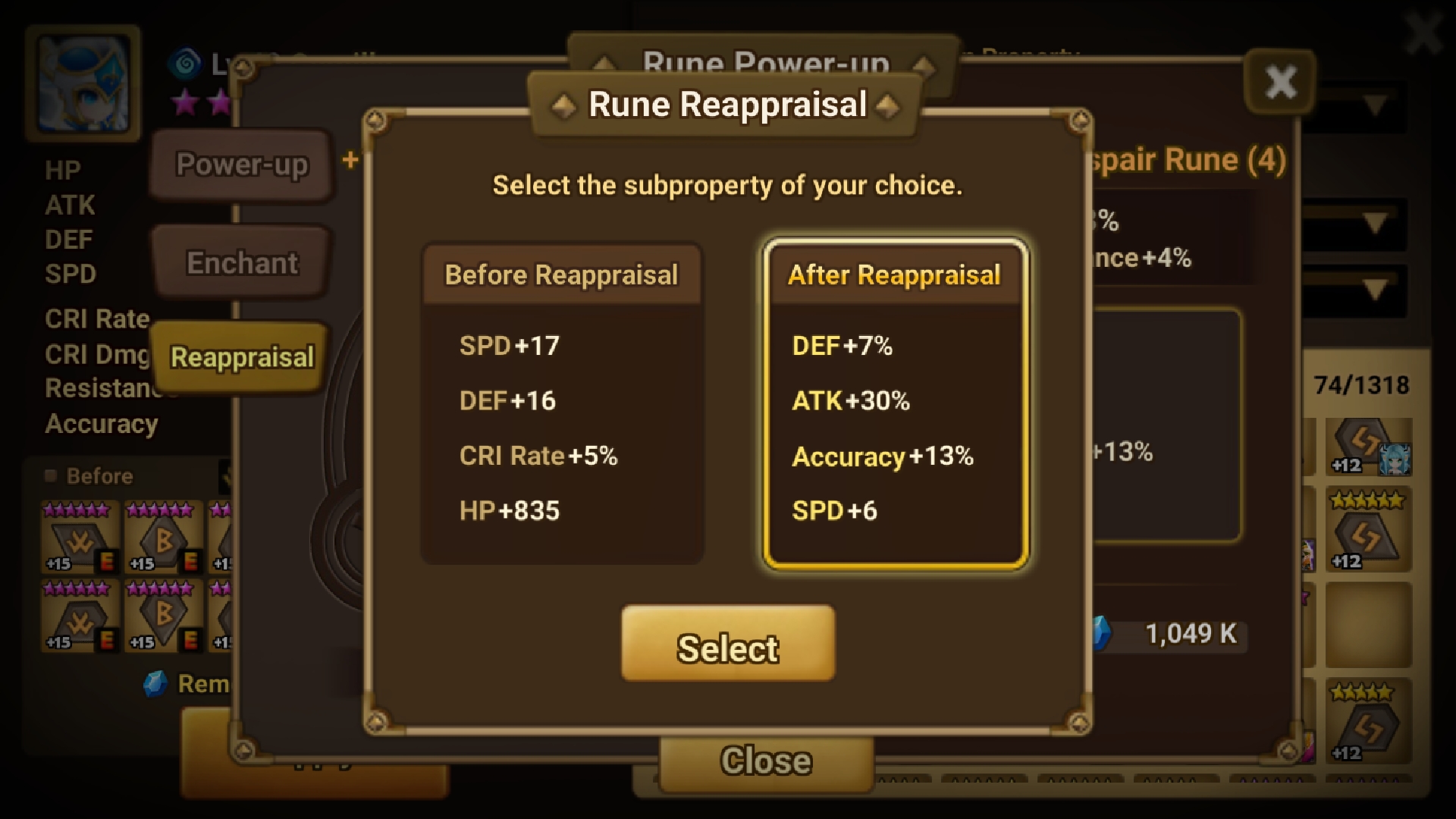 Who'd even use an hp slot 4 despair rune with this much atk? Lmao summonerswar