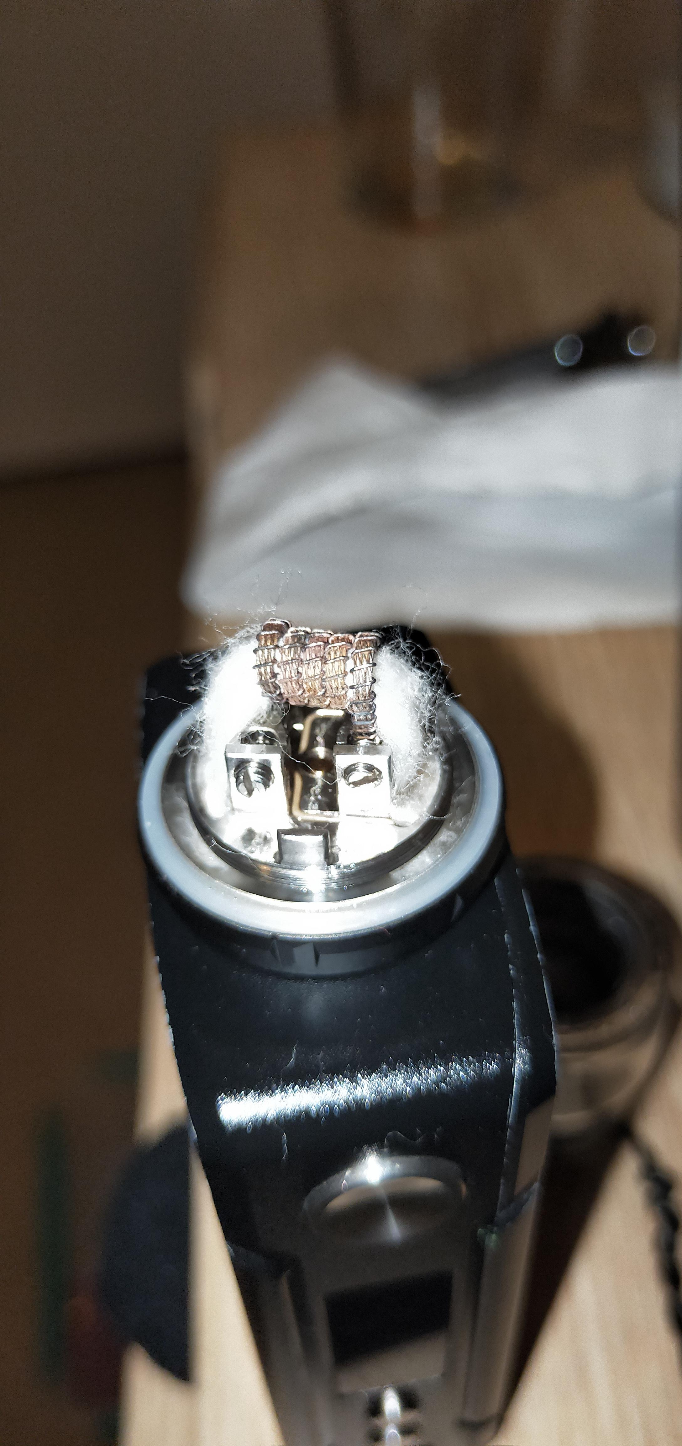 Zeus x single coil (works great at low temp/wattage, flavor is better than running it dual coil