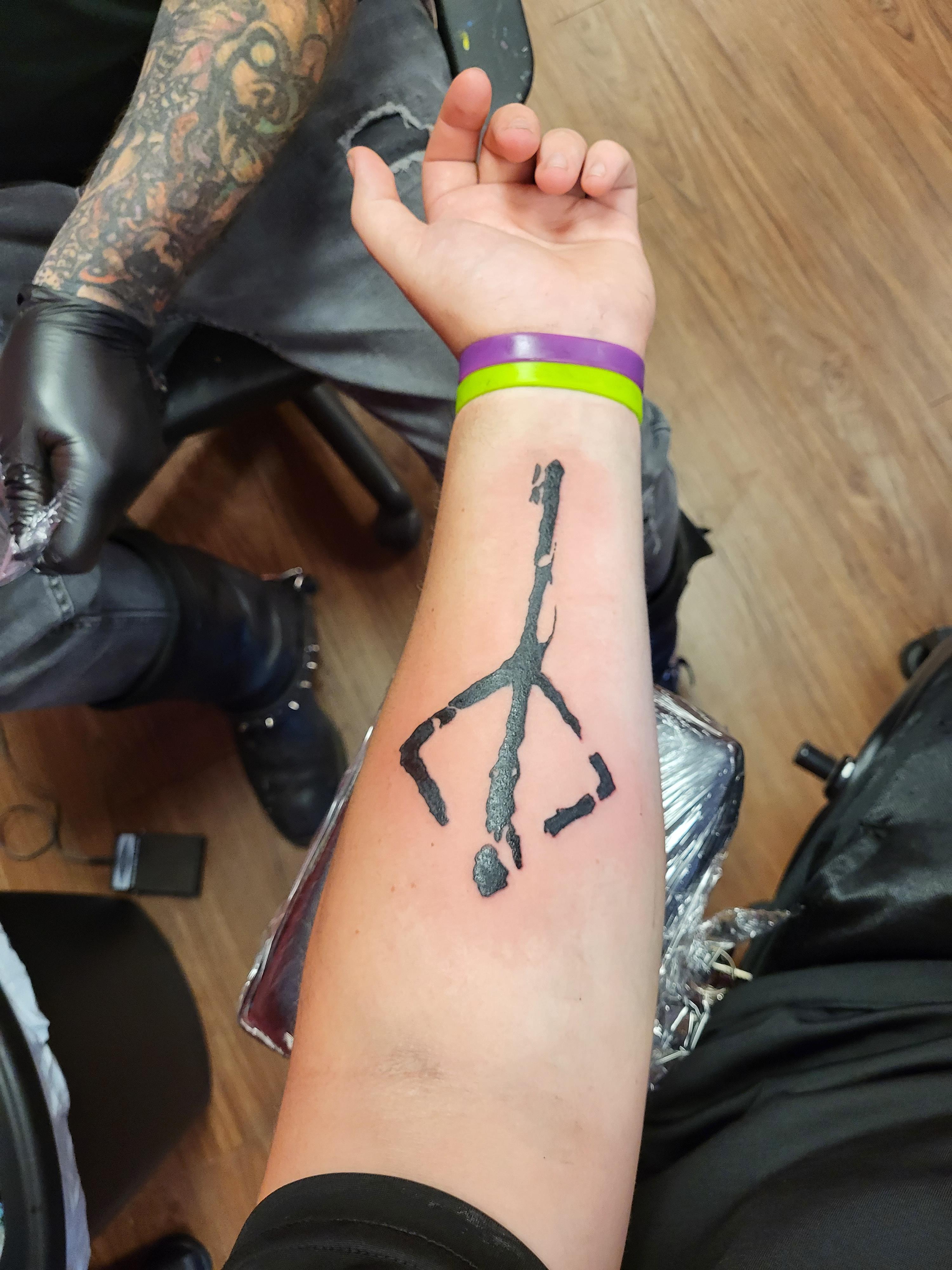 got my first ever tattoo! not very original i know but im very happy