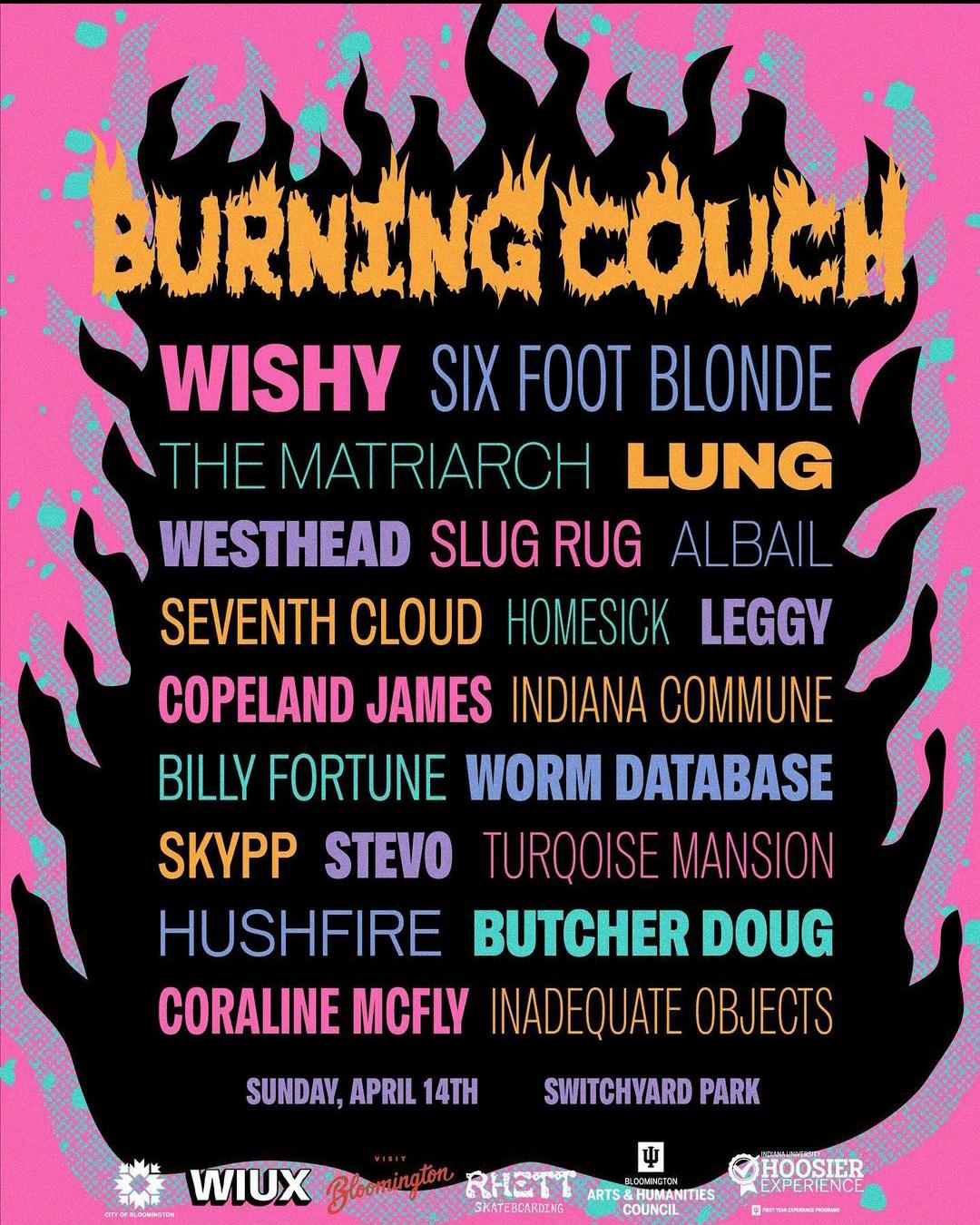 Burning Couch Music + Arts Festival this sunday! r/bloomington