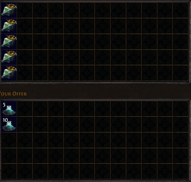 TIL You can vendor 3 catalyst of the same type for a chance at rolling