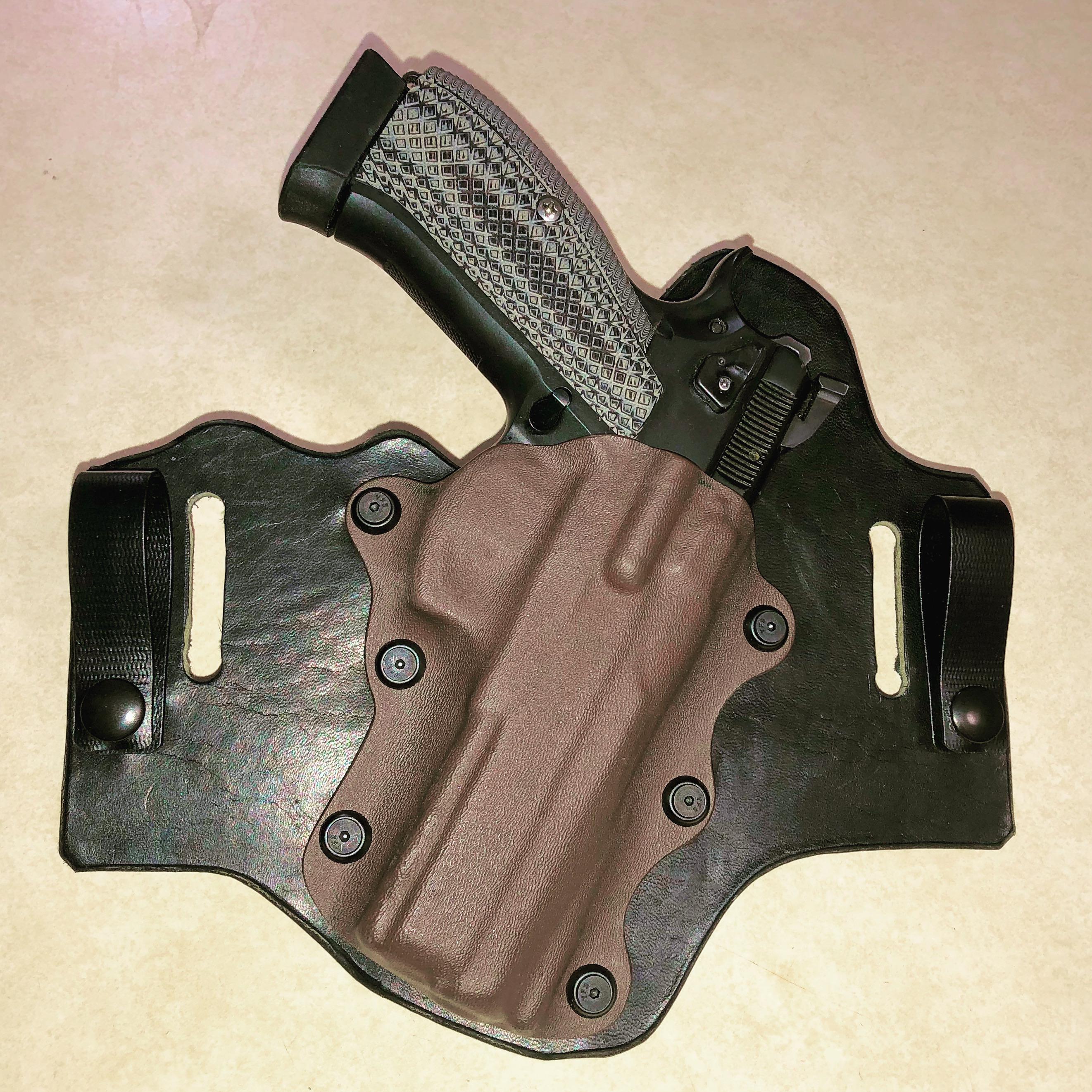 Combo IWB/OWB Hybrid Holster for CZ 75 SP01 Tactical r/CZFirearms