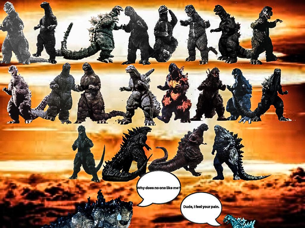 Evolution of Godzilla 19542018 r/GODZILLA