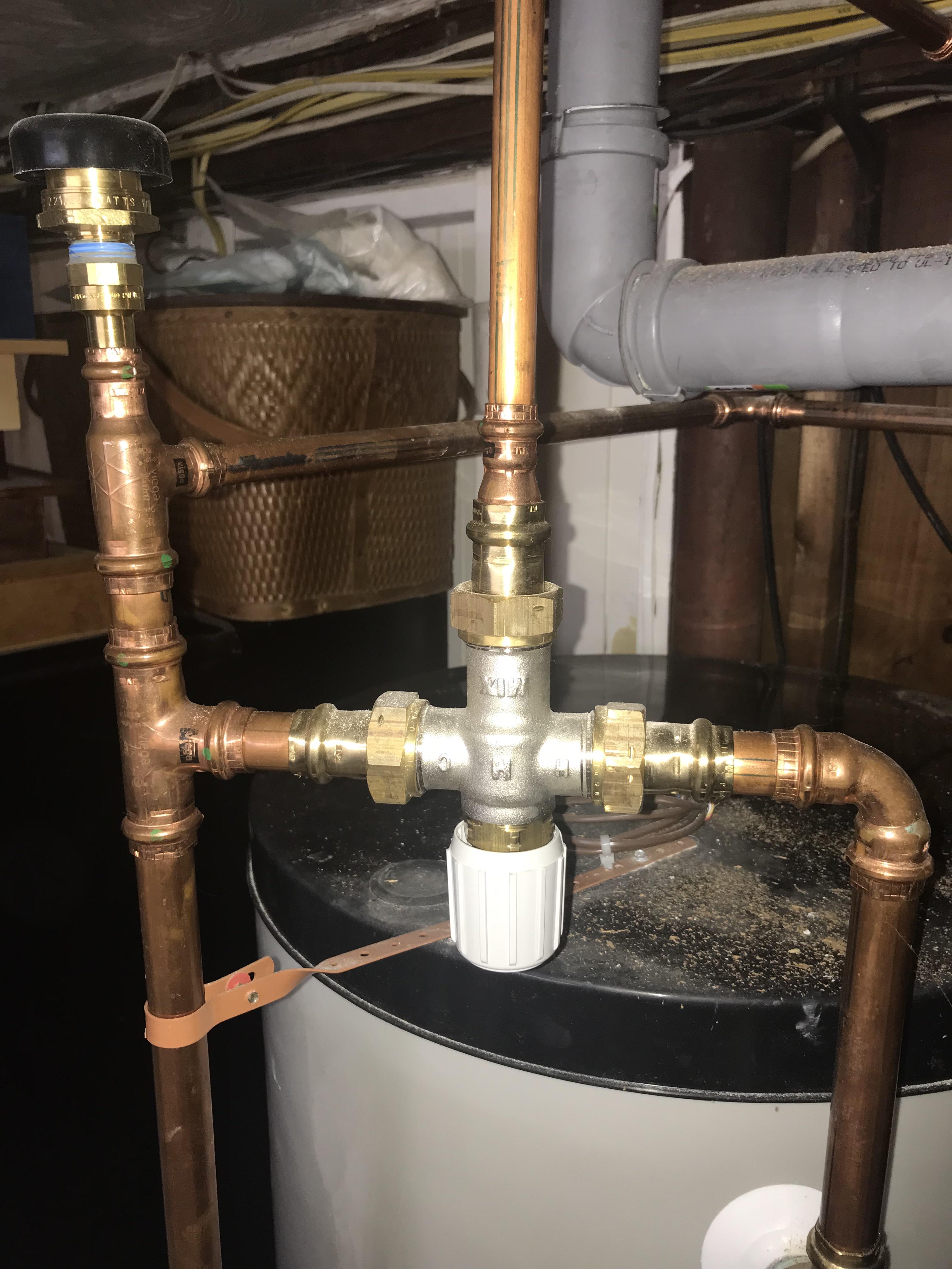 New boiler and water heater installed. How to adjust the temperature at