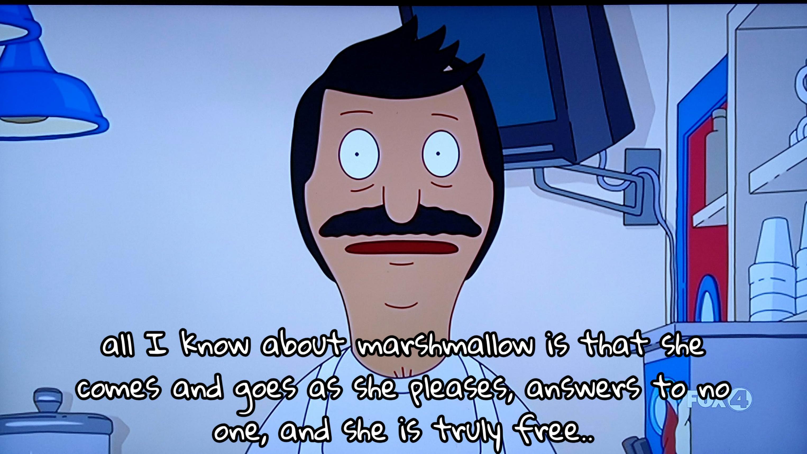 Okay, calm down, she's a free spirit.. we get it. r/BobsBurgers