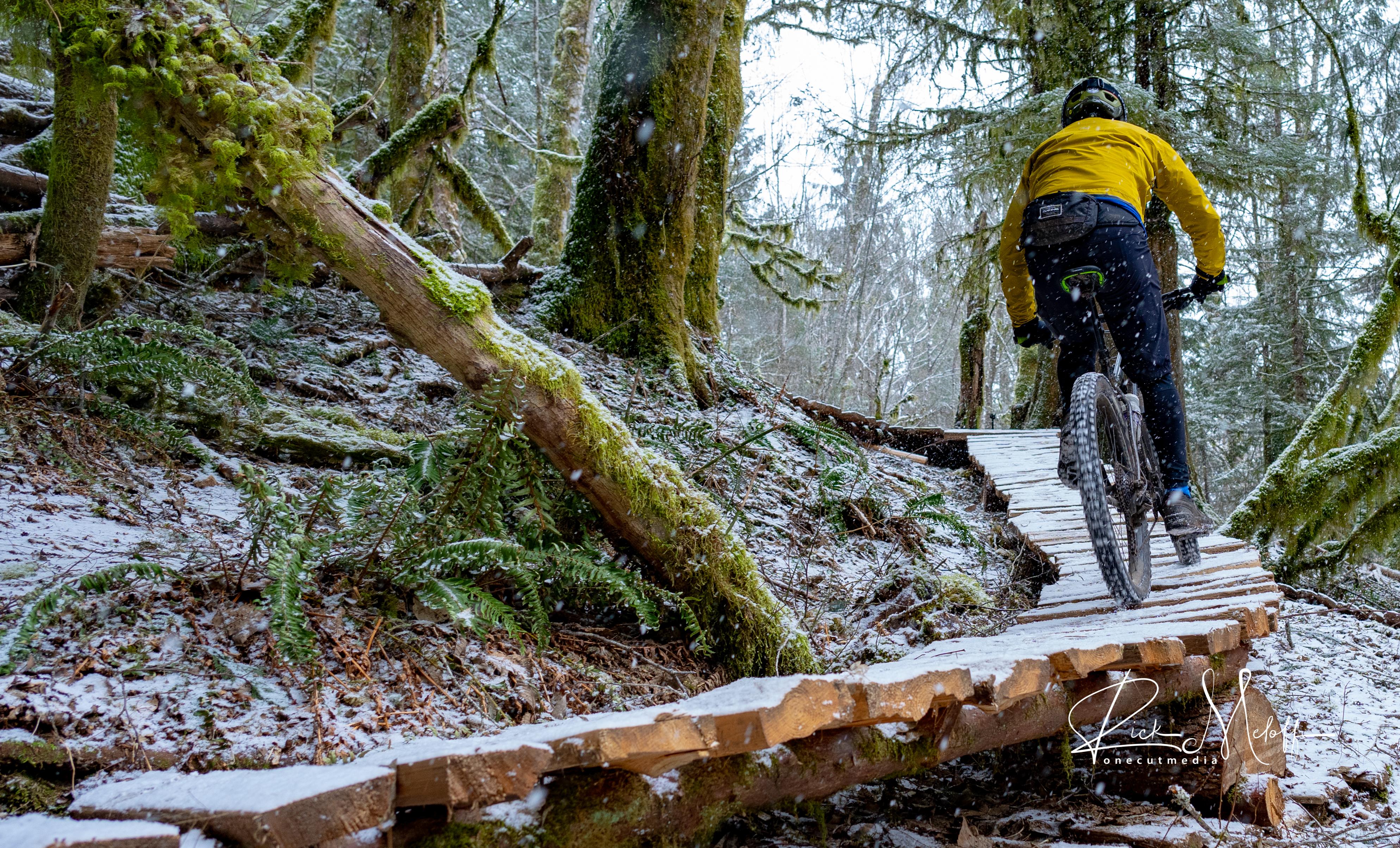 Snowy day in Squamish BC r/MTB