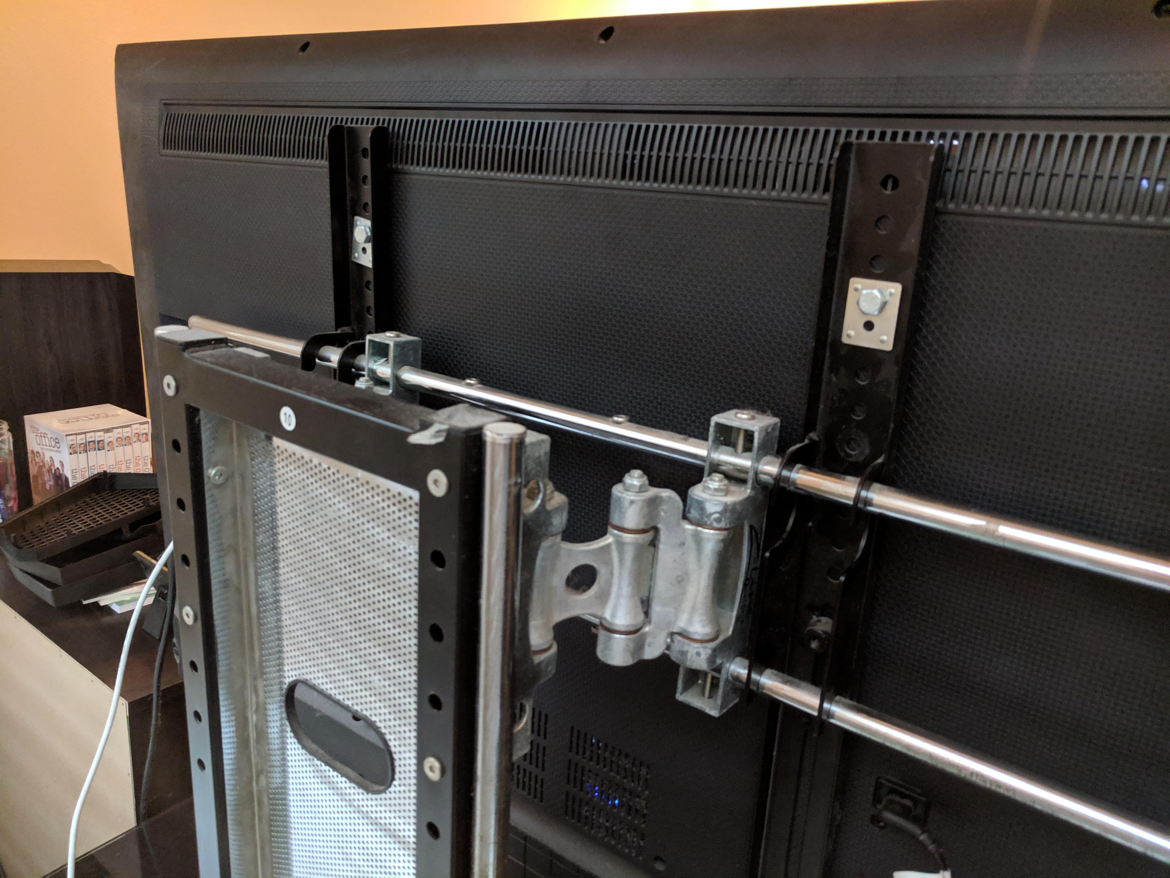 TV stand mounting mods for raising screen height? r/hometheater