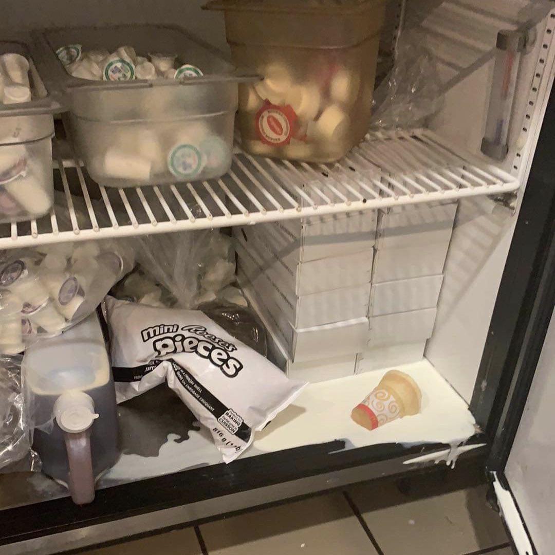 Found this bad boy while doing the night shift… someone just put an ice