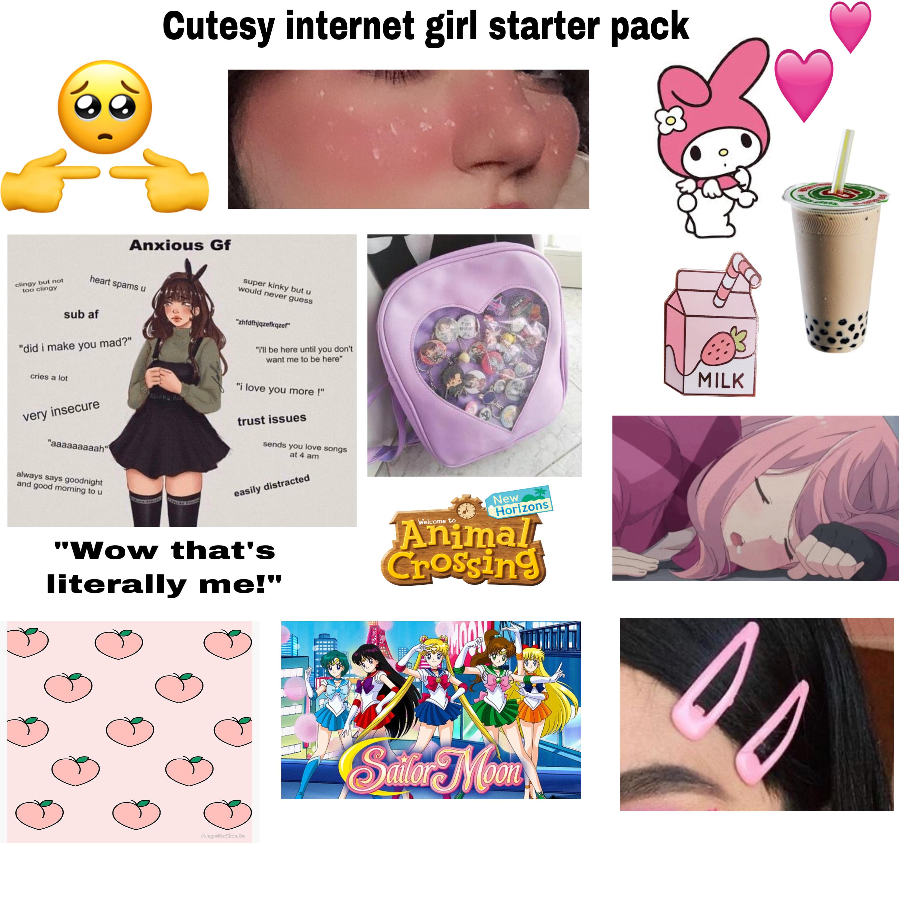 Cutesy girl starter pack r/starterpacks