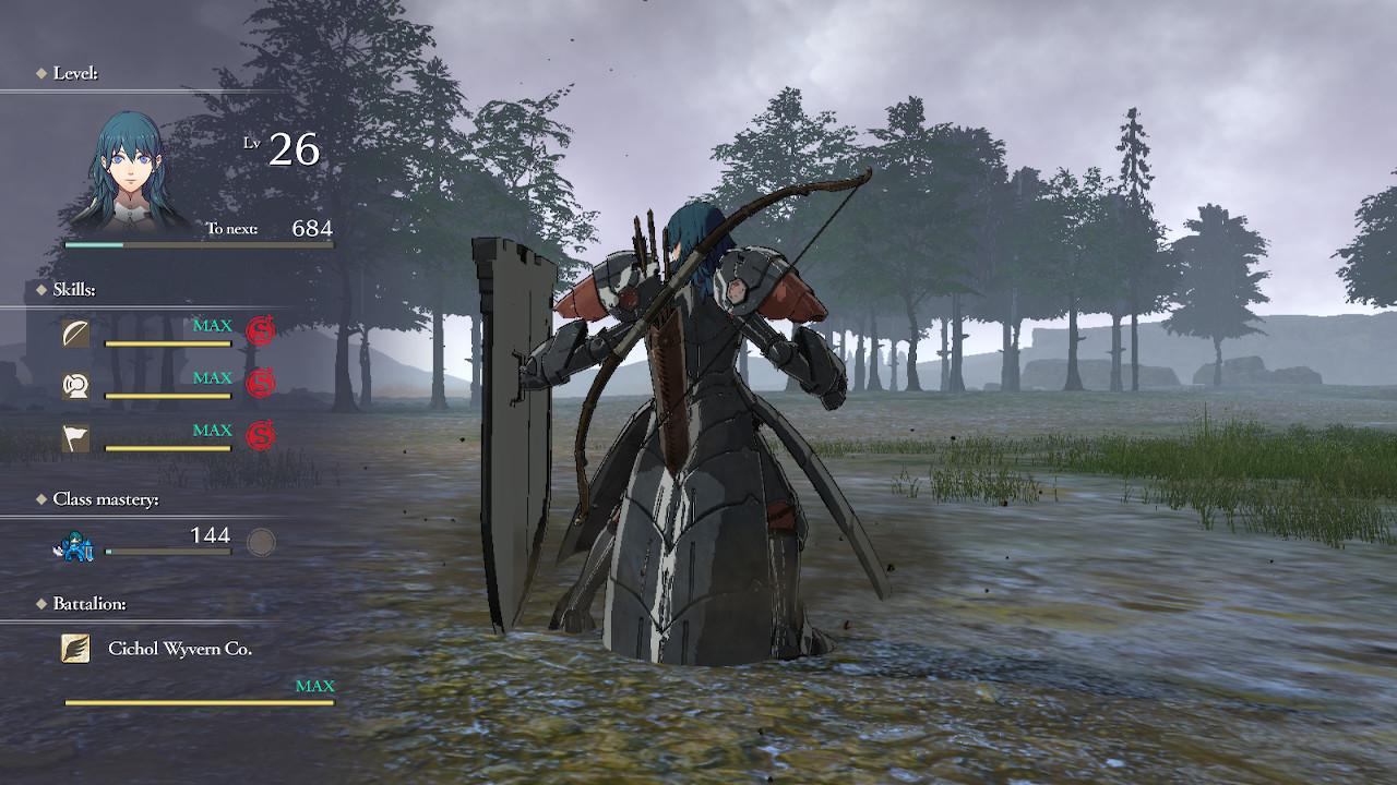 Apparently using a bow while being a Fortress Knight has its own