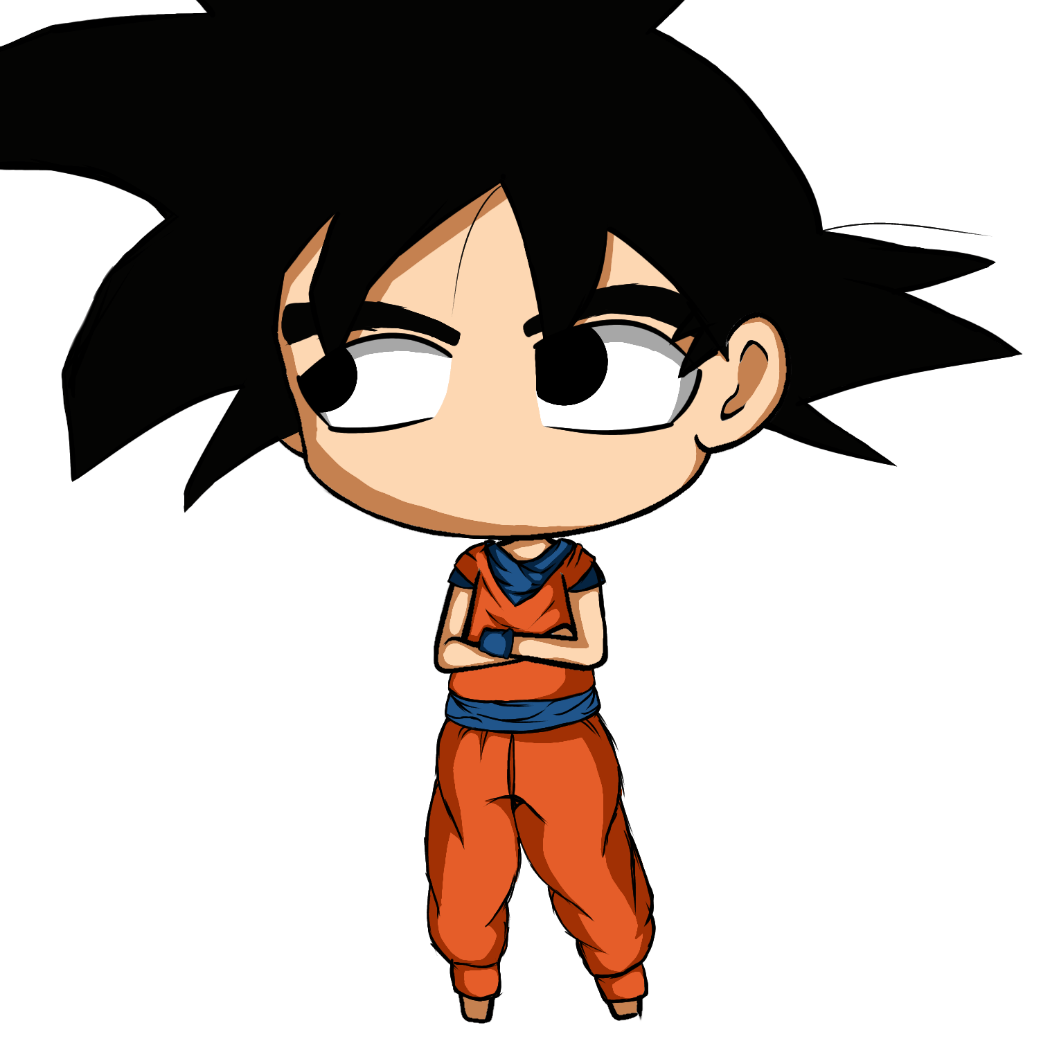 How To Draw A Dragon Ball Z Chibi