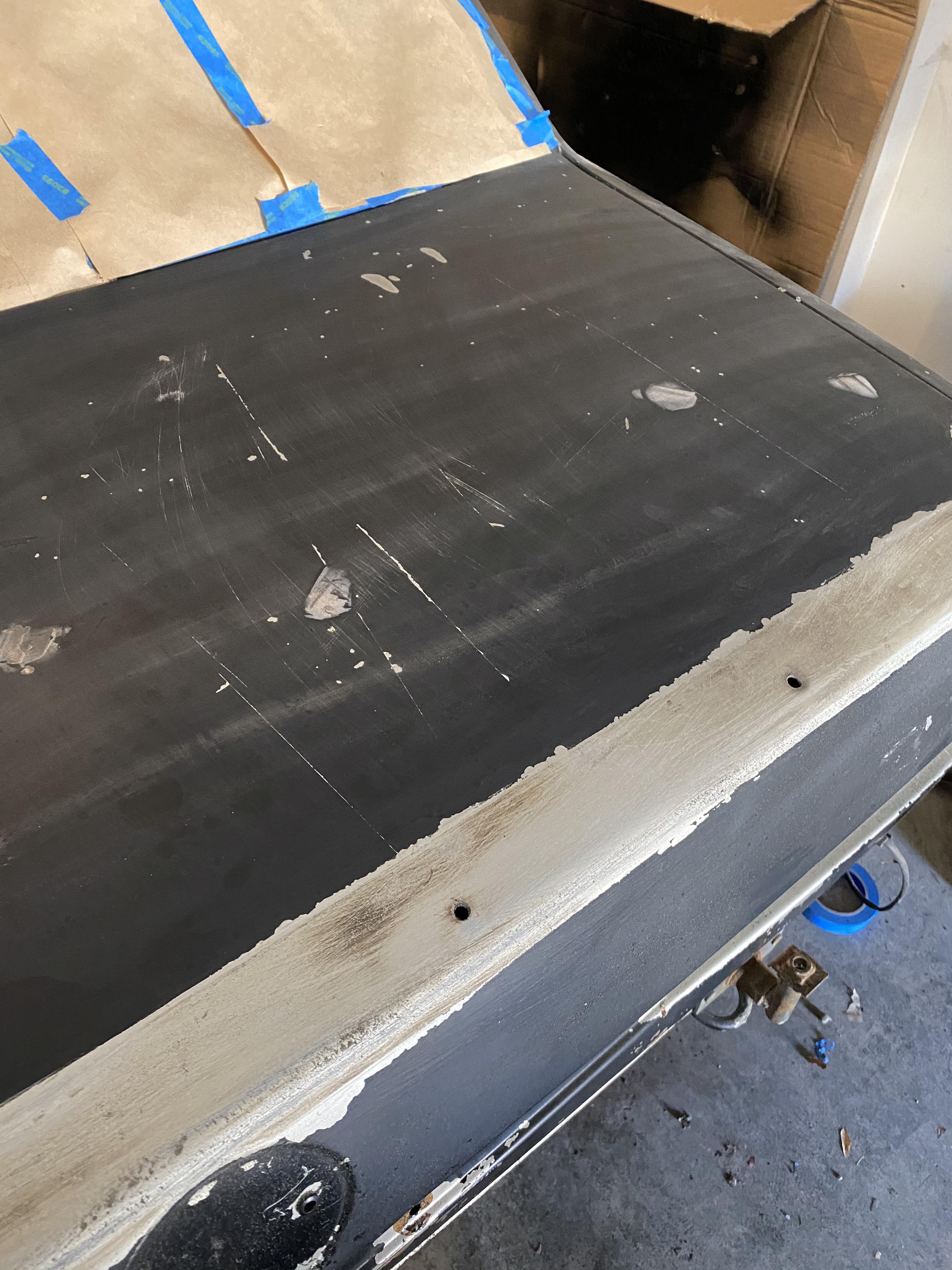 Went over with 80 grit, this is what I got, do I need to completely cut