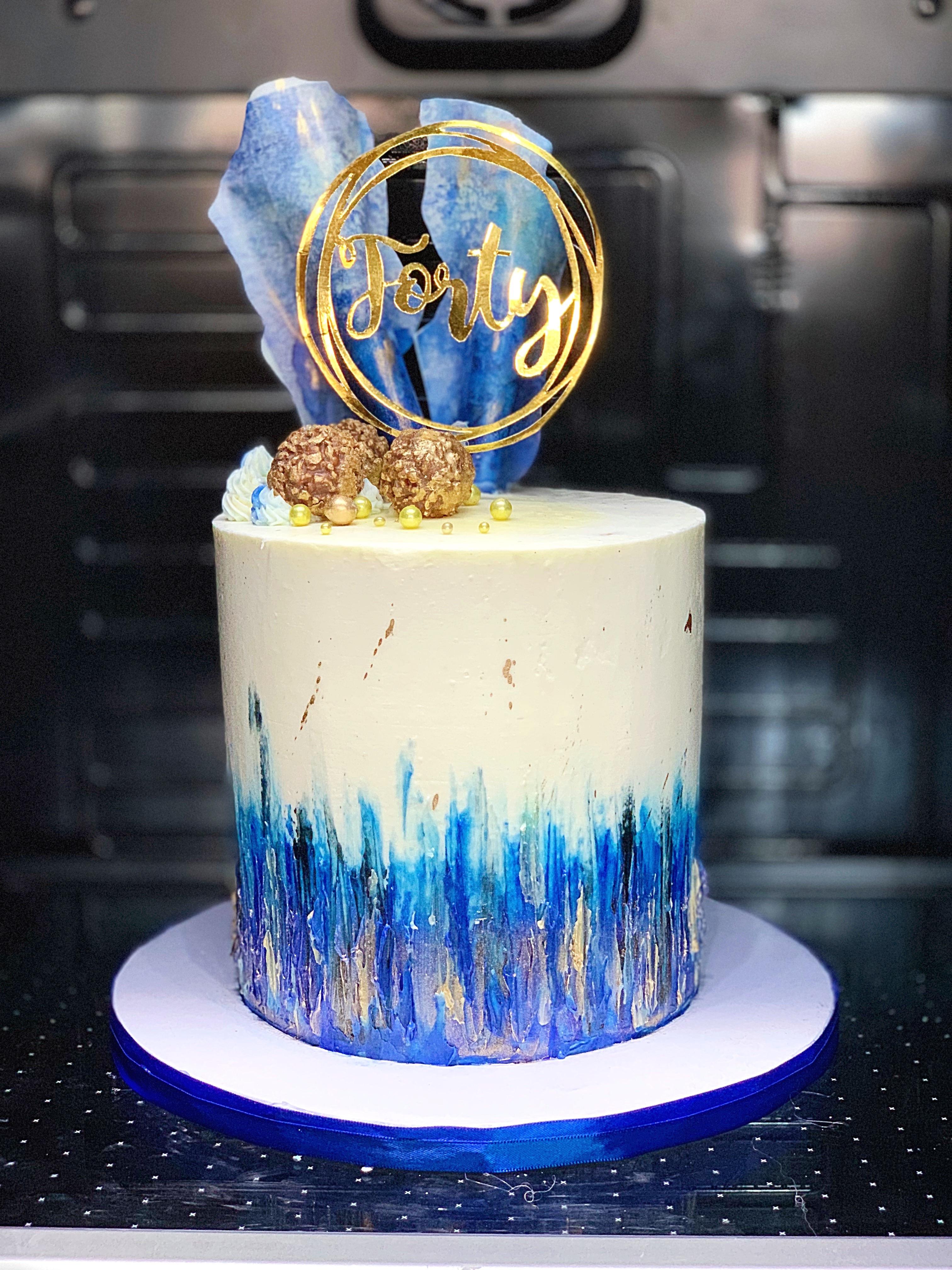 Buttercream birthday cake r/cakedecorating