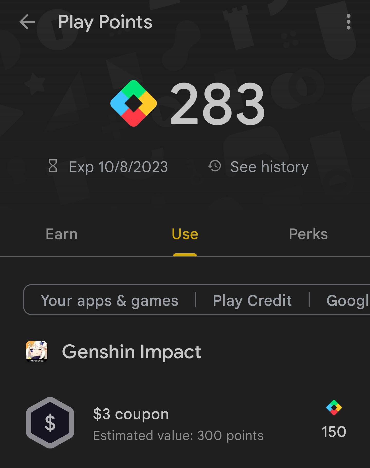 Play Store coupon for Genshin is back! r/Genshin_Impact