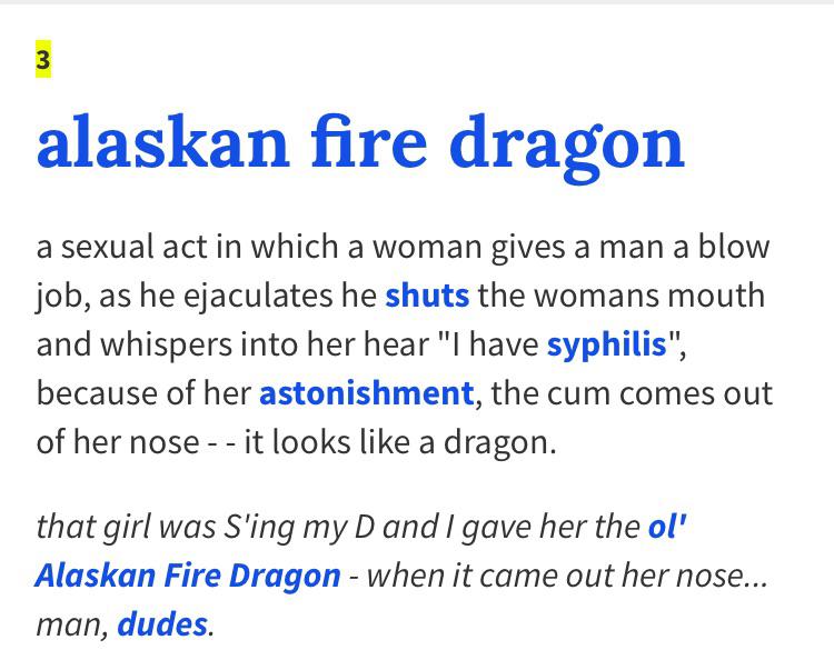 Thanks, i hate the alaskan fire dragon TIHI