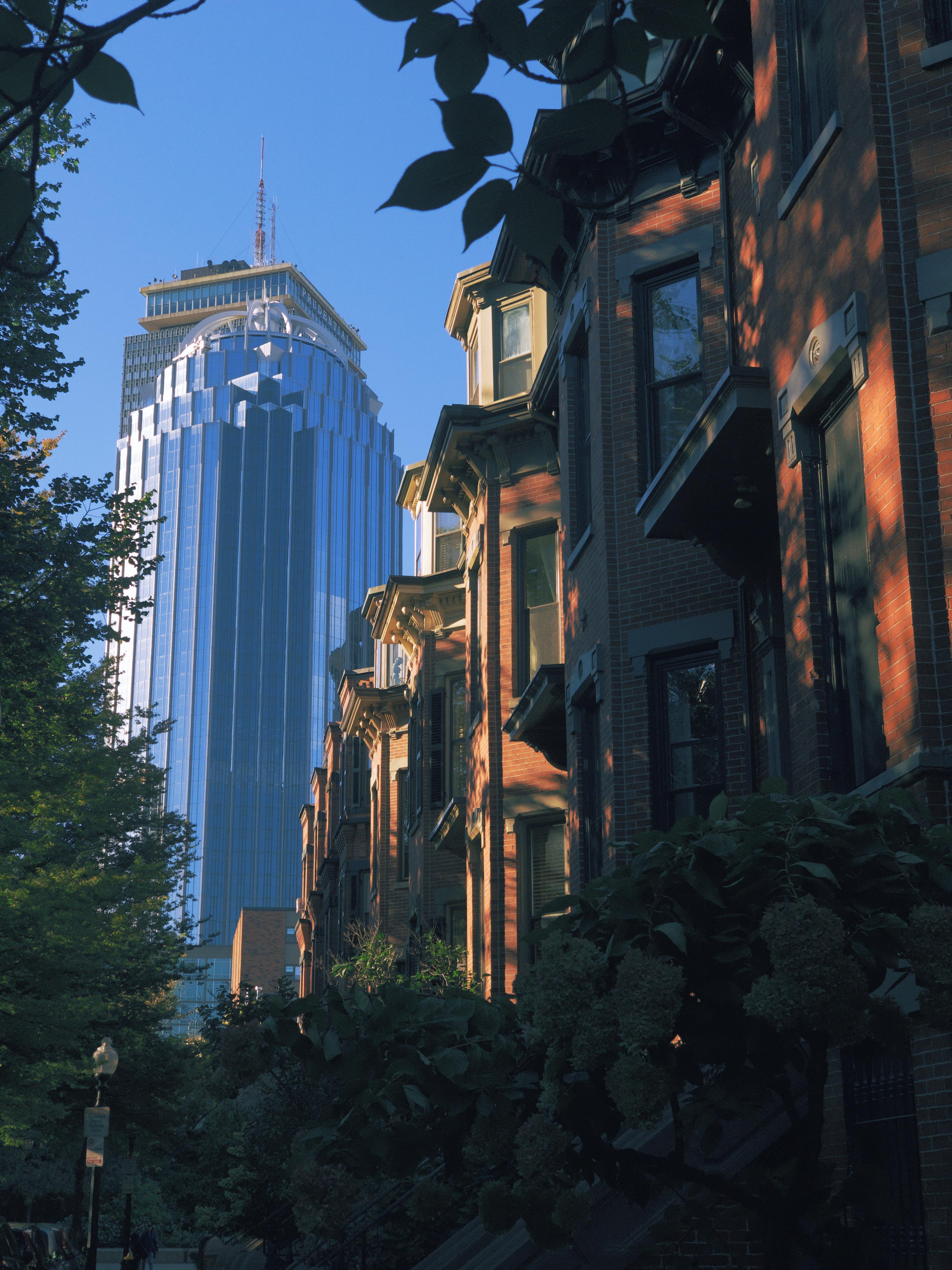 Boston, MA, USA Skyscrapers Loom Over South End Homes [OC] [3024x4032